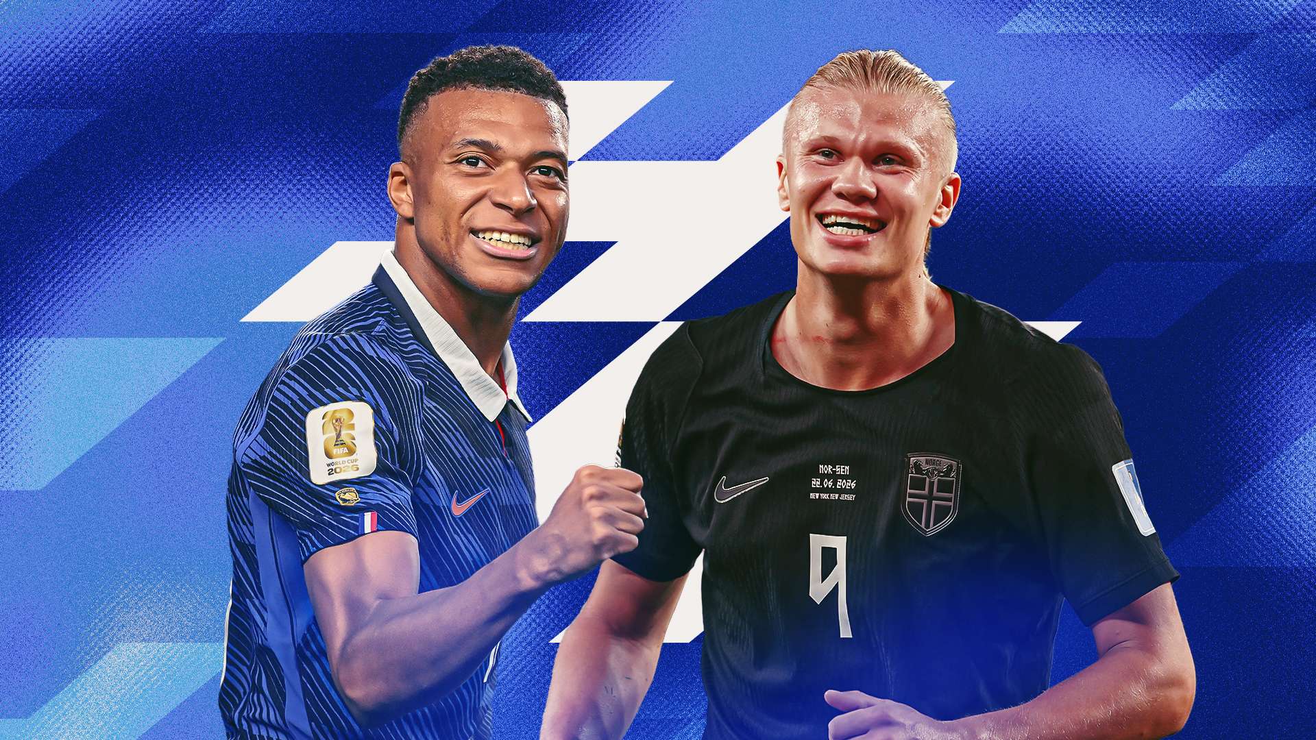 Mbappe vs Haaland GFX
