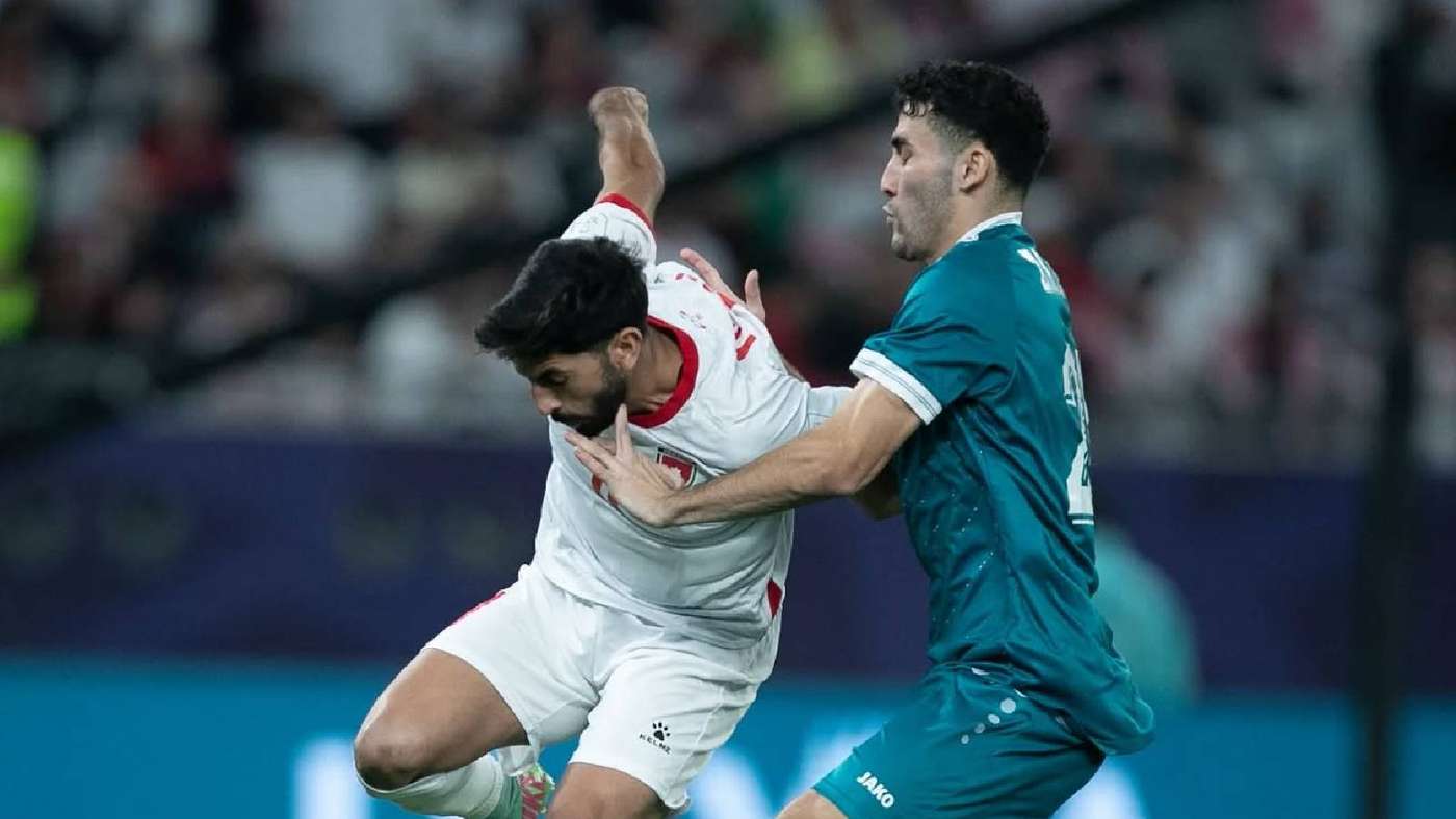 يزن النعيمات في مباراة العراق والأردن