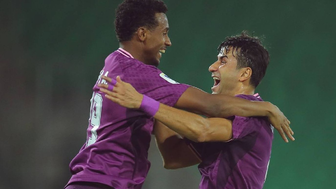 احتفال لاعبي الشرطة العراقي