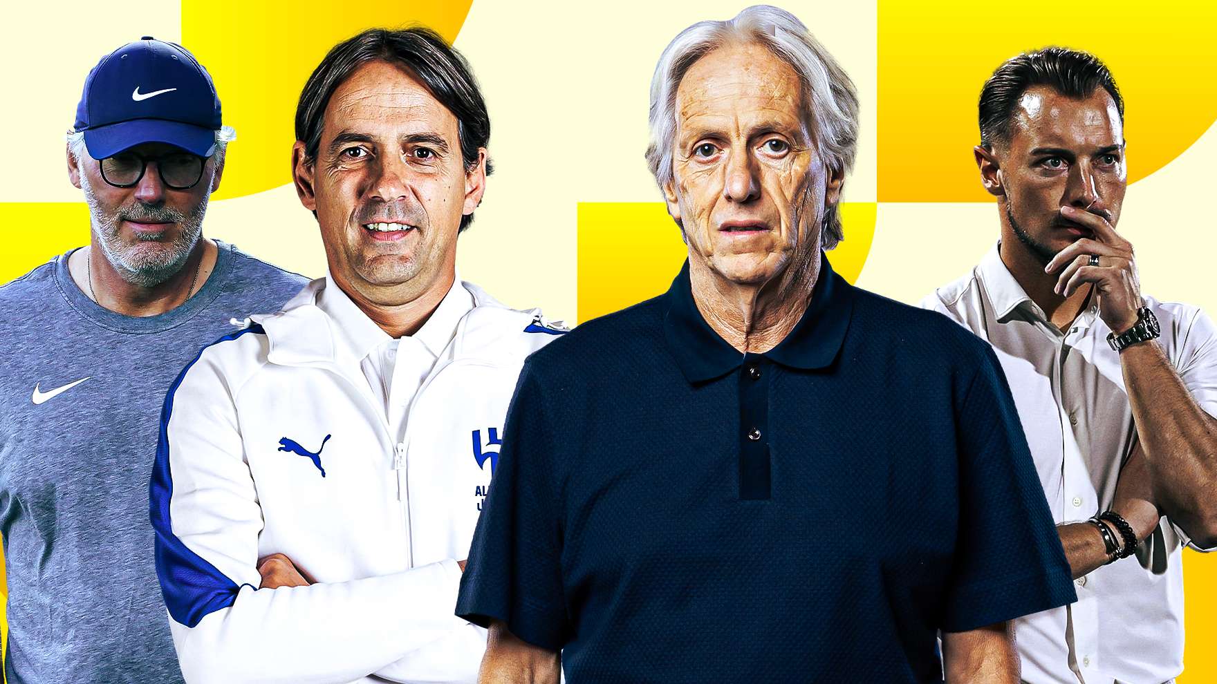 إنزاجي وجيسوس وبلان ويايسله