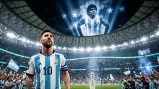 messi + maradona