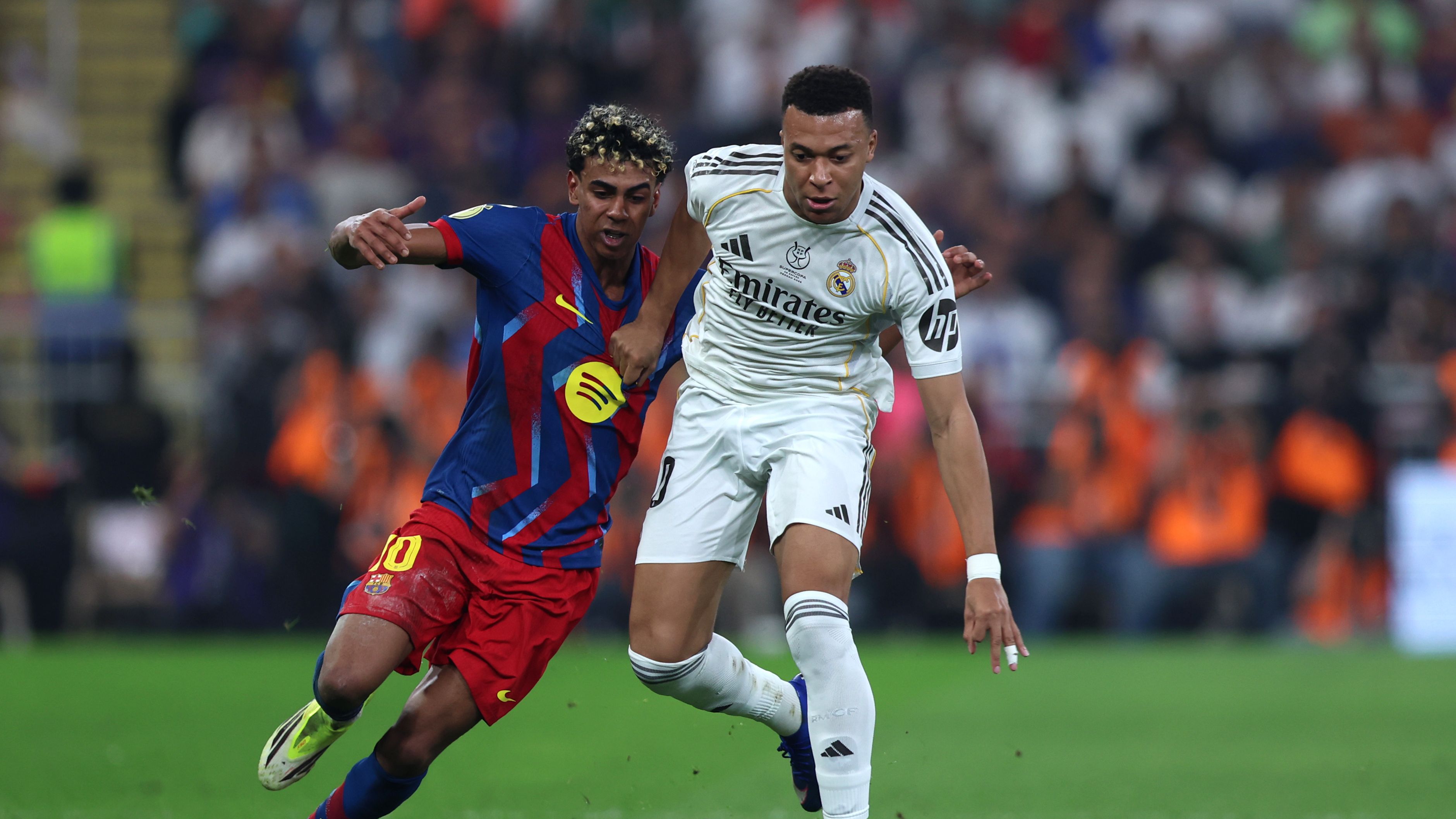 el clasico Kylian Mbappe  Lamine Yamal 