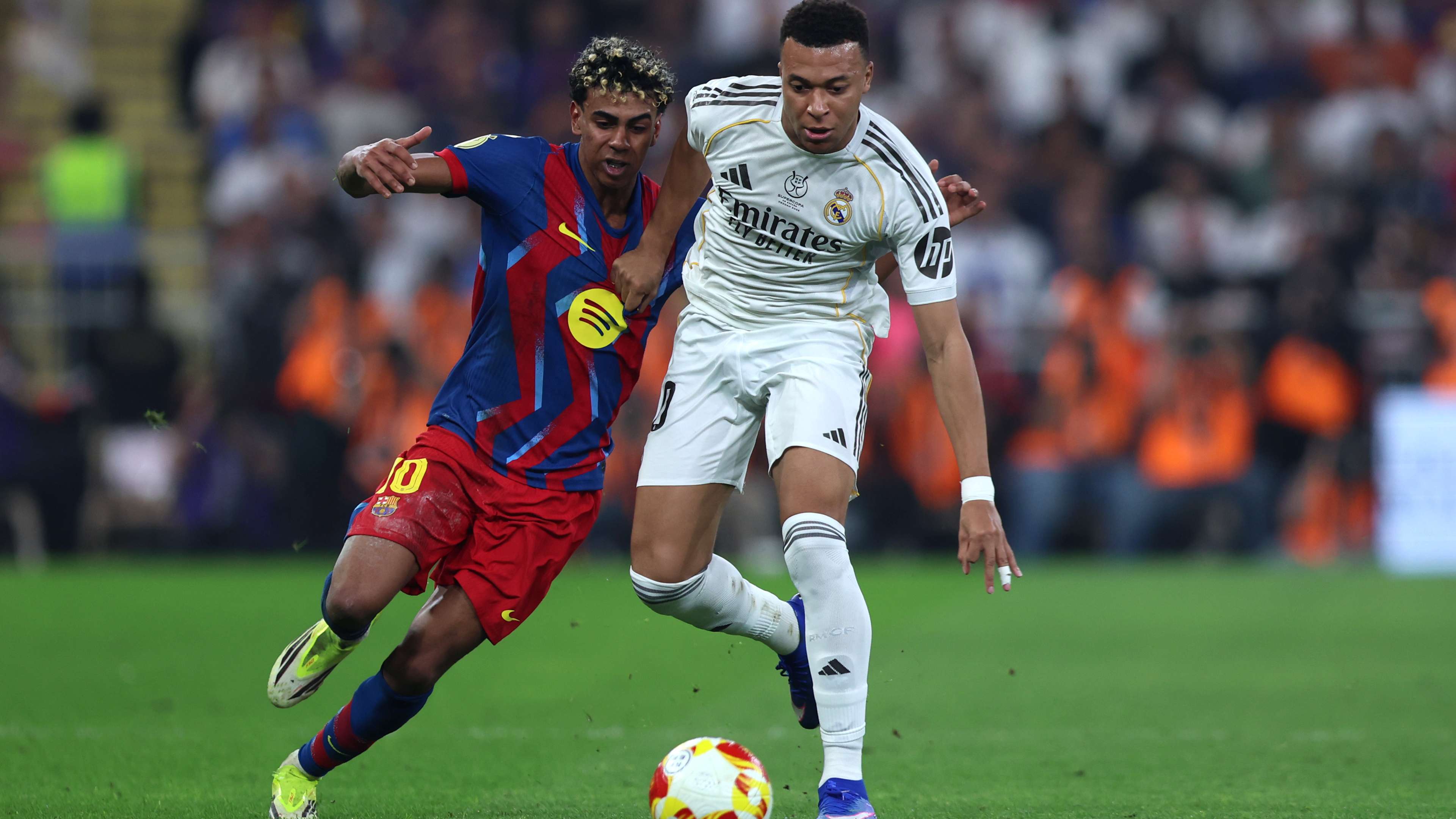 el clasico Kylian Mbappe  Lamine Yamal 