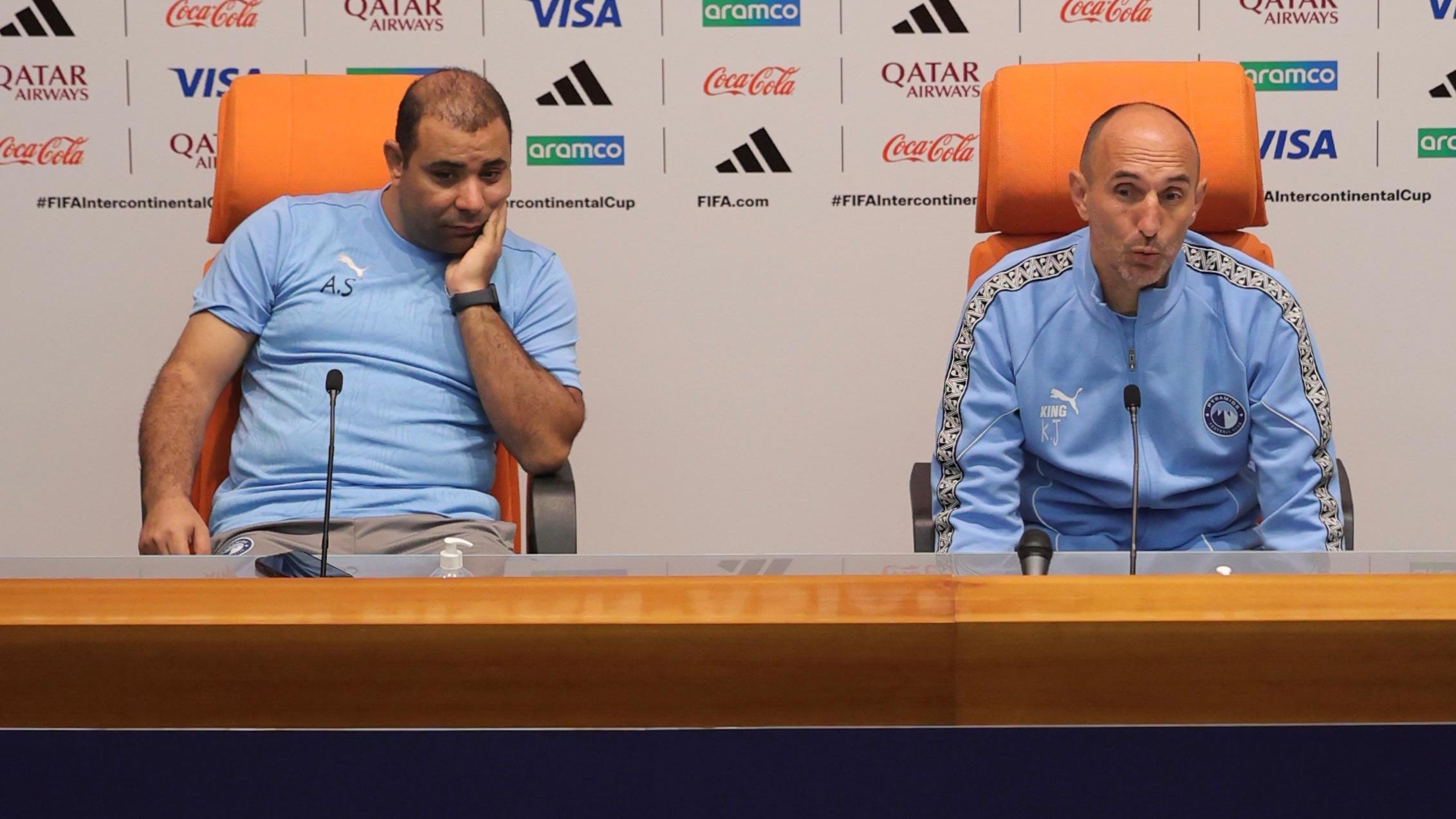 كرونسلاف يورتشيتش مدرب بيراميدز في المؤتمر الصحفي قبل لقاء الأهلي السعودي