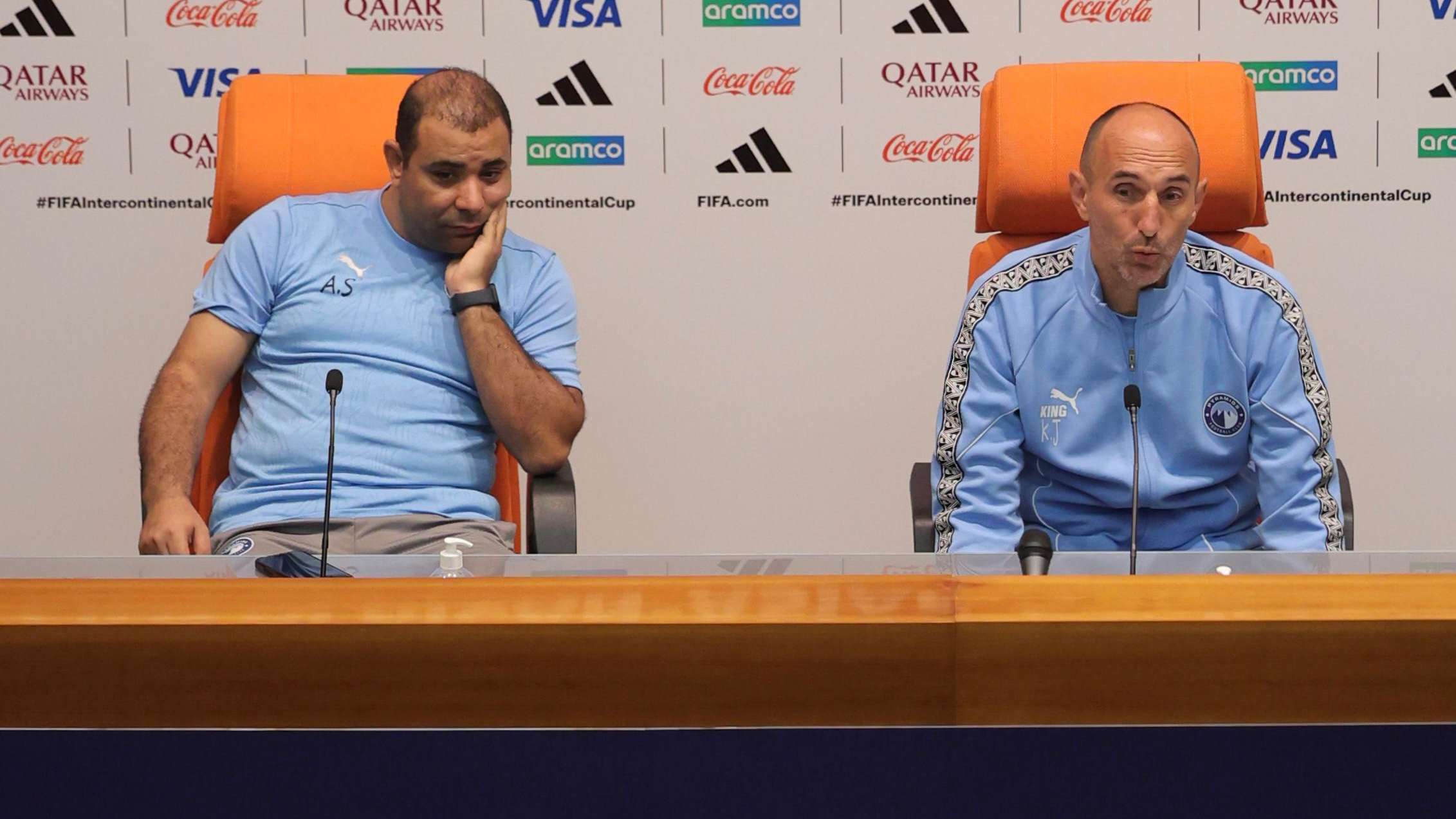 كرونسلاف يورتشيتش مدرب بيراميدز في المؤتمر الصحفي قبل لقاء الأهلي السعودي