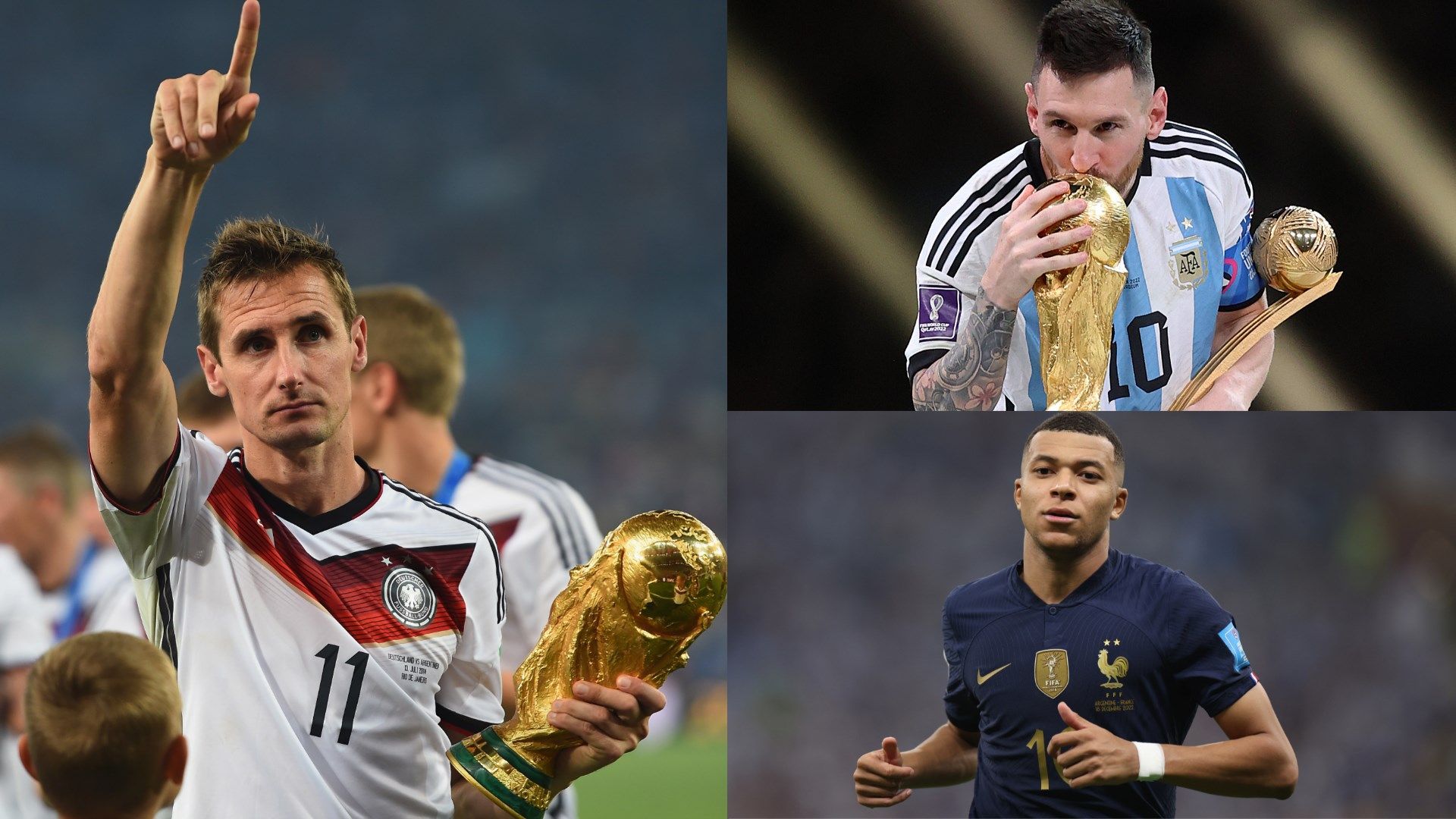 الهداف التاريخي لكأس العالم: كلوزه في الصدارة ومبابي يزاحم ميسي