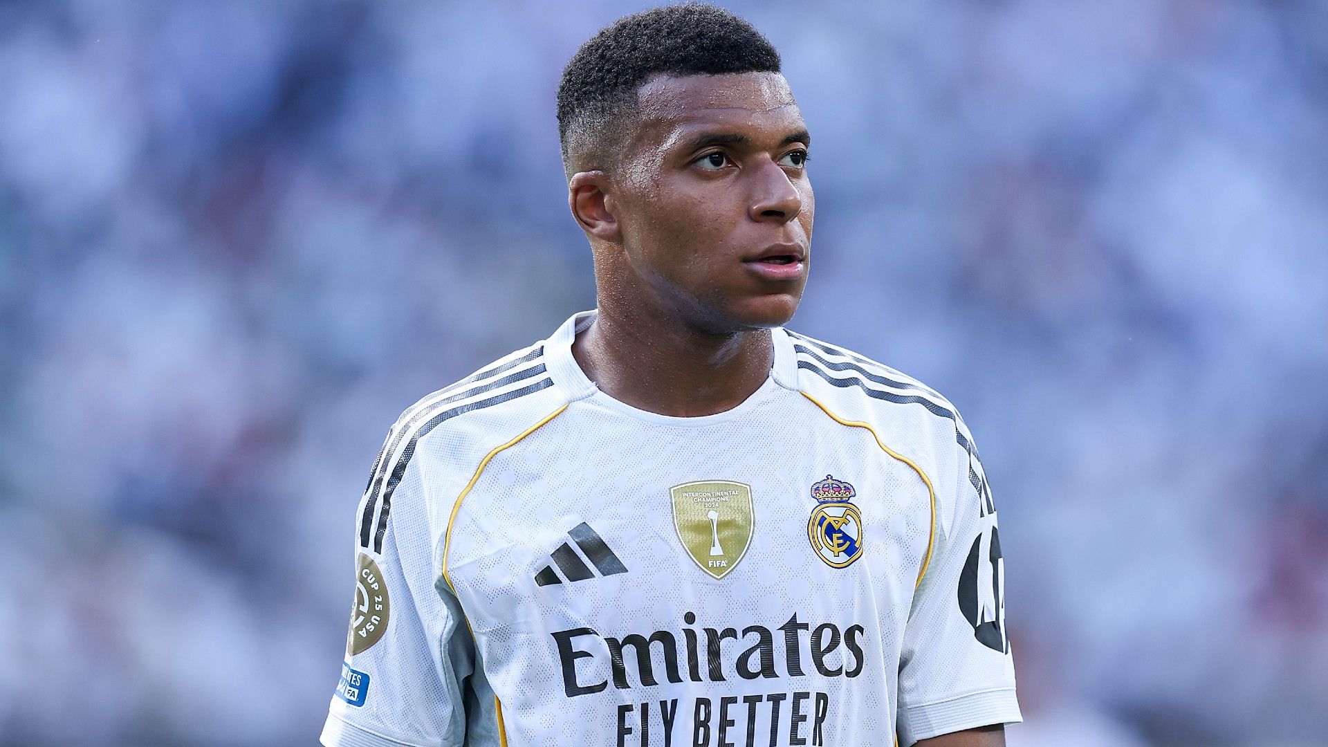 Kylian Mbappe #9 of Real Madrid C.F. 