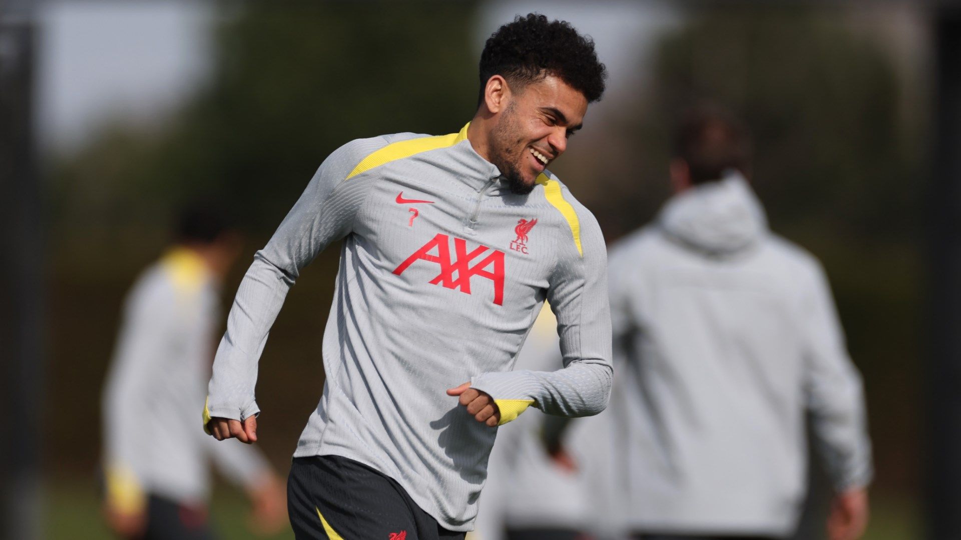 Luis Diaz Liverpool training 2025