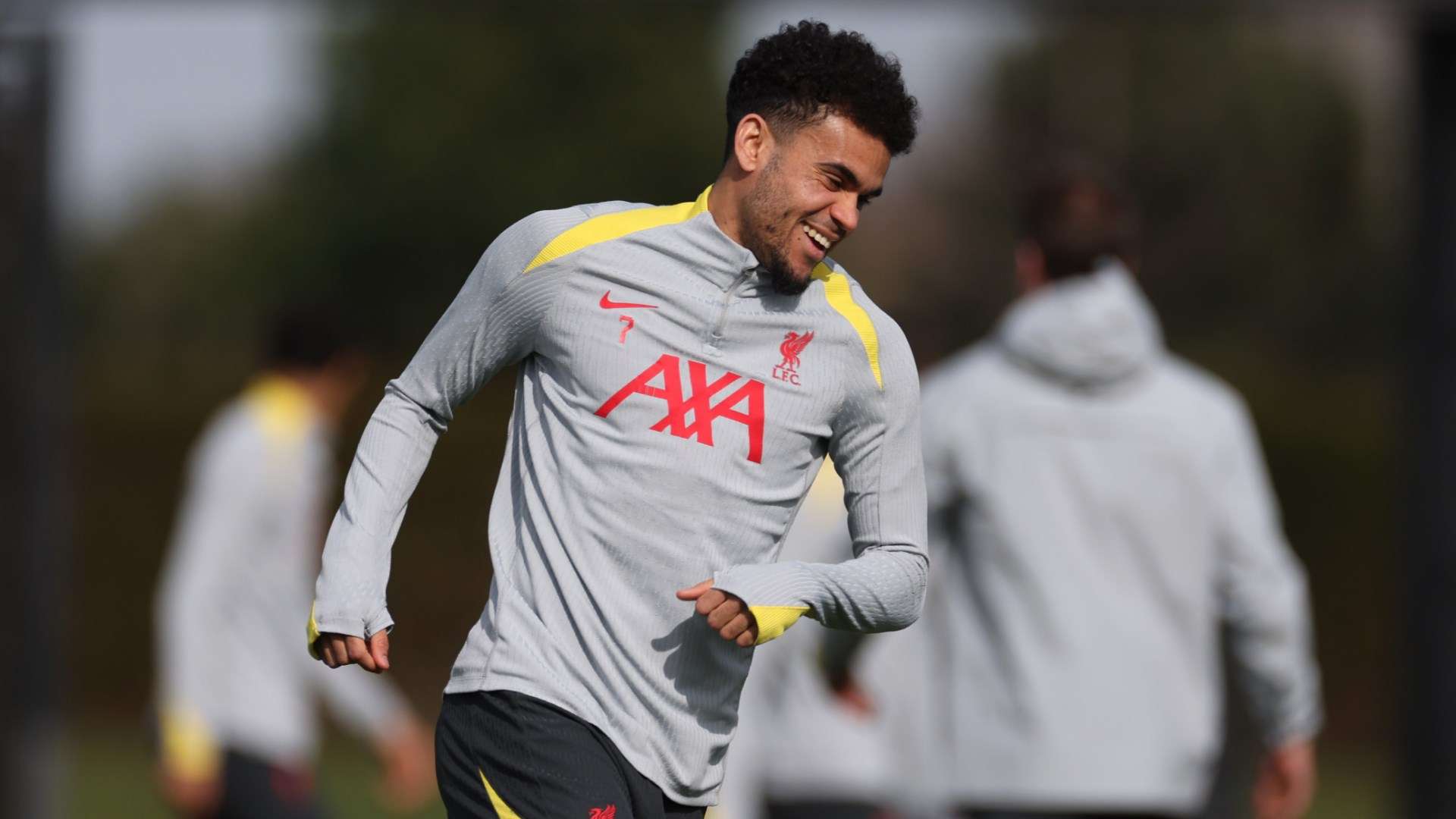 Luis Diaz Liverpool training 2025