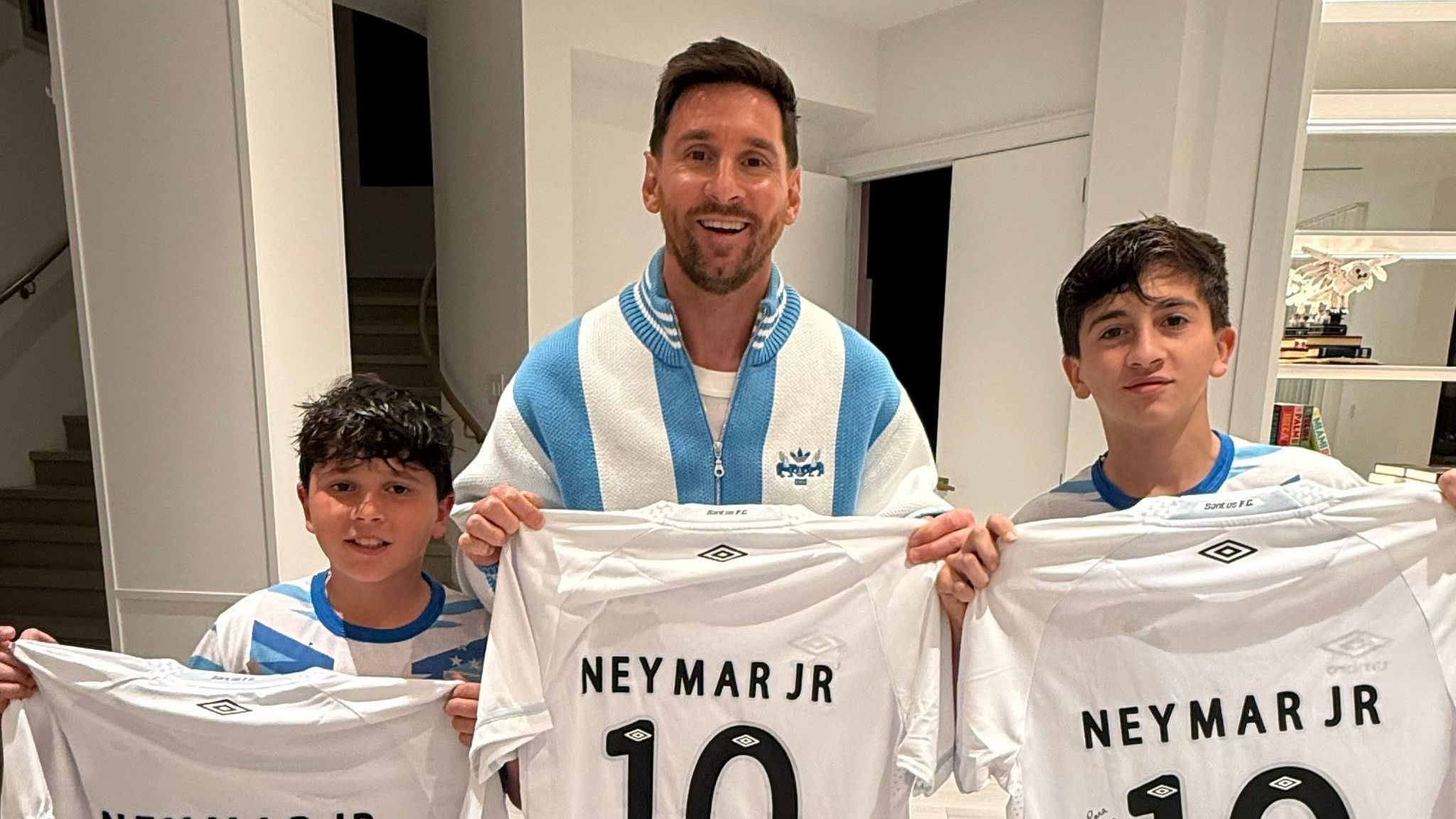 Messi figli seguono Yamal Lewandowski Mbappé Vinícius Haaland