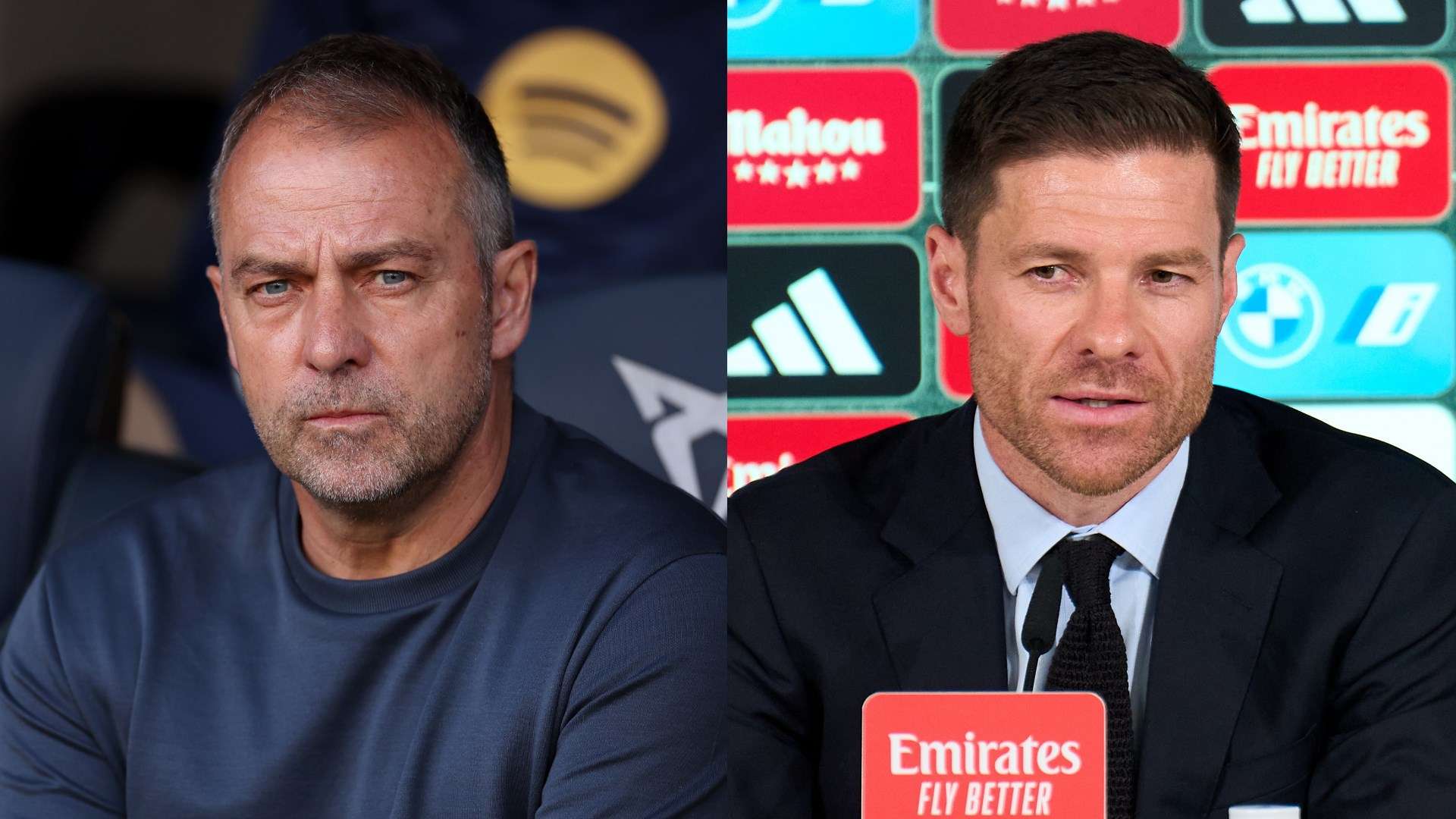 Hansi Flick Xabi Alonso Barcelona Real Madrid