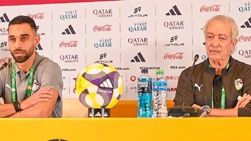 المؤتمر الصحفي لمنتخب مصر قبل لقاء الكويت في كأس العرب