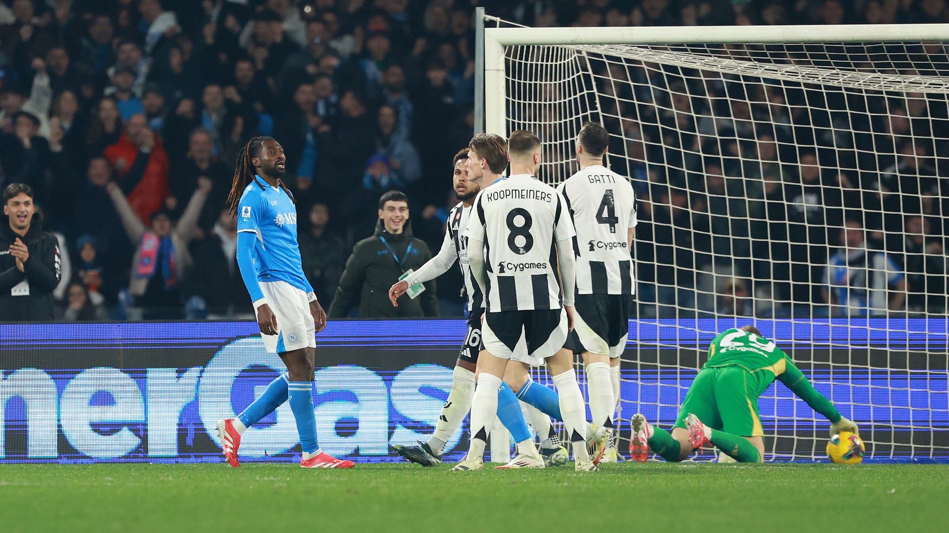 Napoli vs Juventus, alineación de la Serie A para el 7 de diciembre de 2025