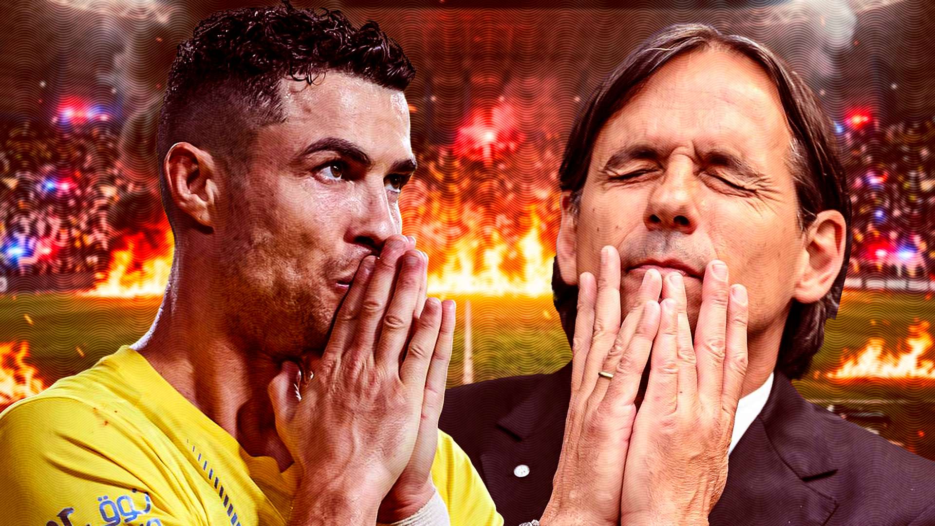كريستيانو رونالدو - سيموني إنزاجي - الهلال - النصر