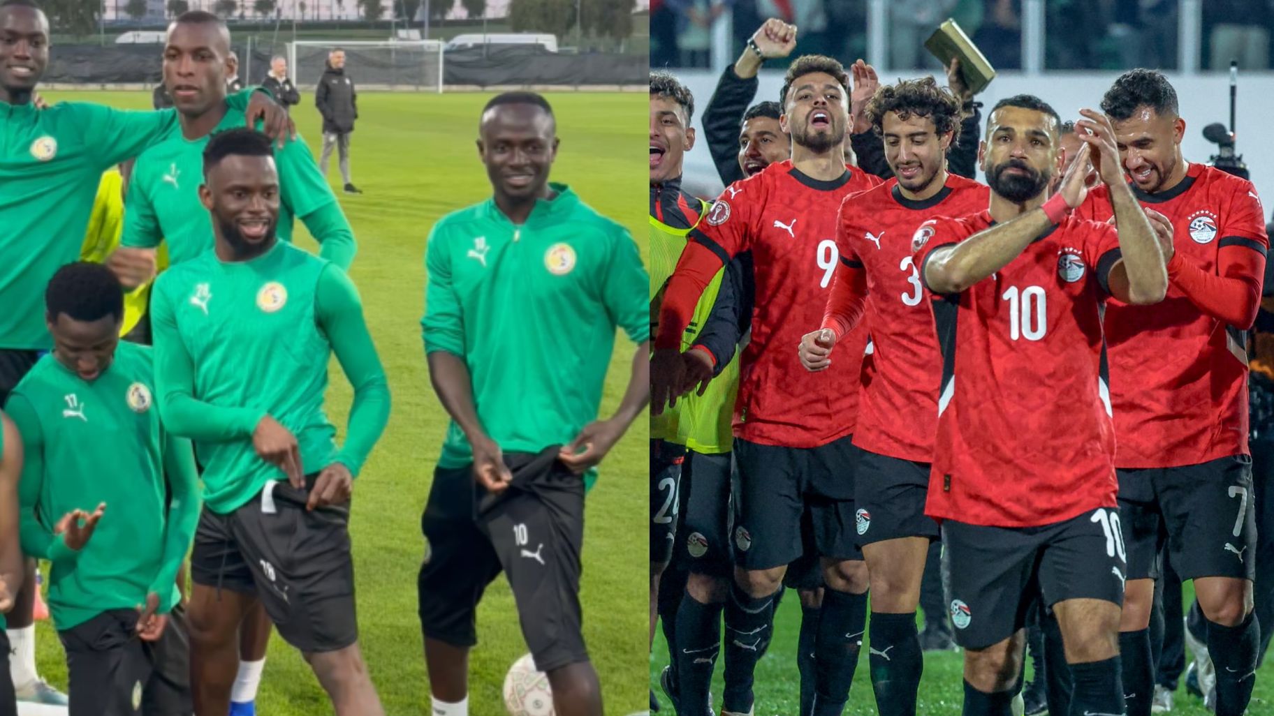 Senegal contro Egitto: gesto della tasca durante l allenamento AFCON 2025