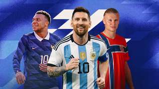 Messi Mbappe Haaland World Cup Golden boot 16:9