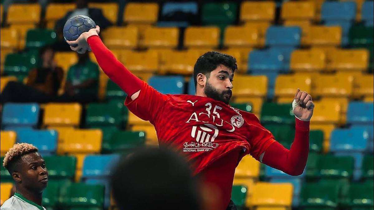 مباراة مصر ونيجيريا في بطولة أفريقيا لكرة اليد