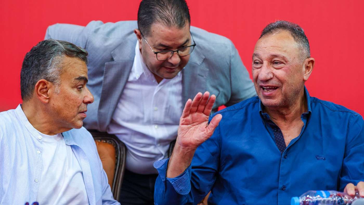 محمود الخطيب في اجتماع الجمعية العمومية بالنادي الأهلي