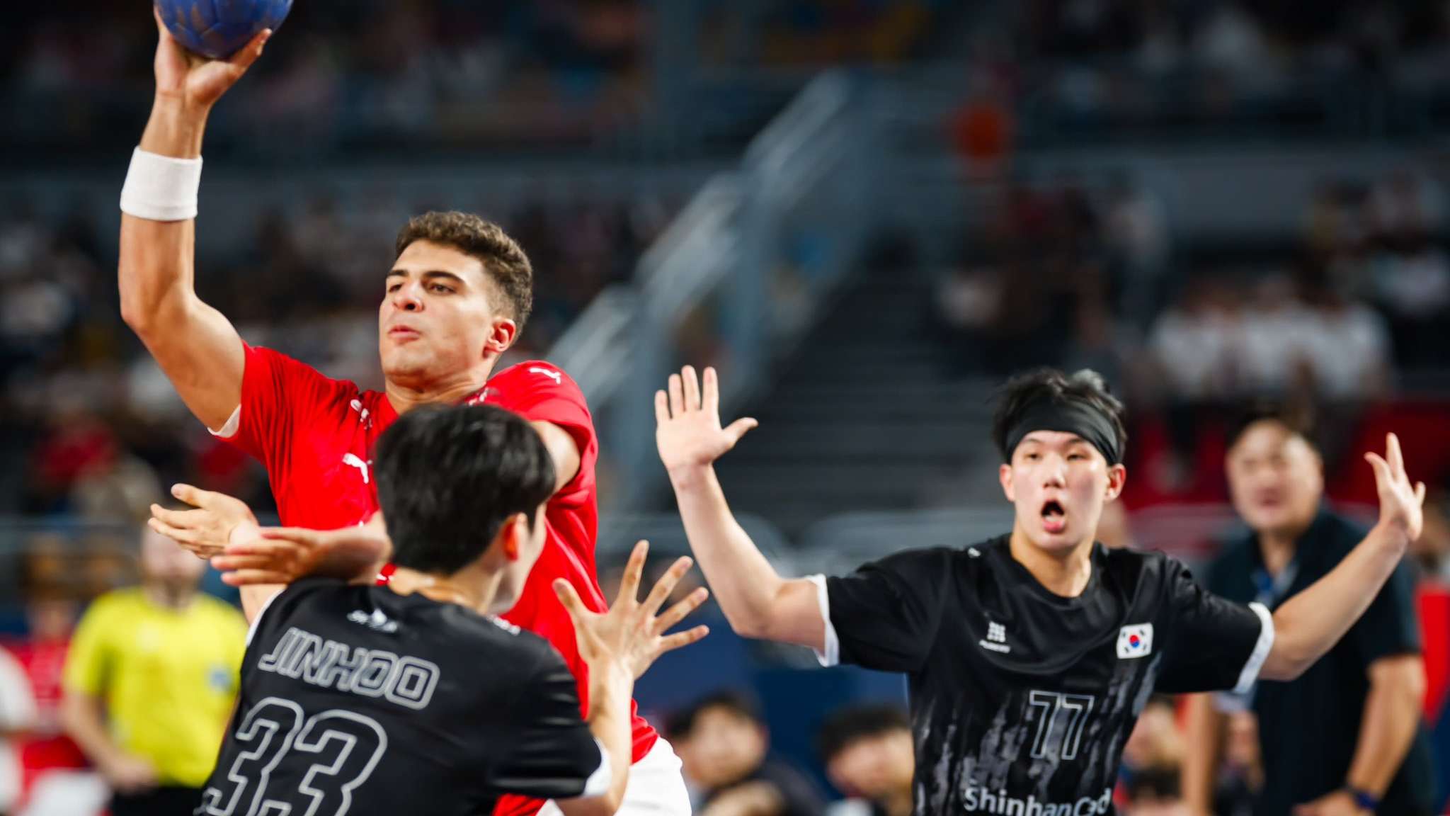 مباراة مصر وكوريا في كأس العالم لناشئي كرة اليد