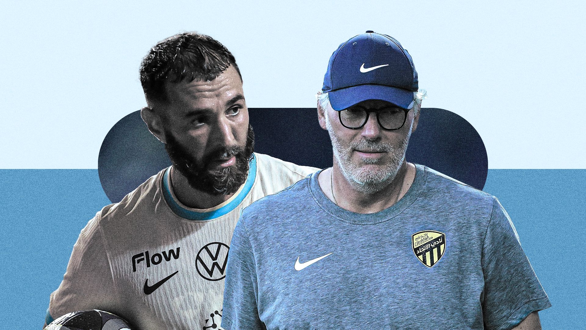 لوران بلان - كريم بنزيما - اتحاد جدة