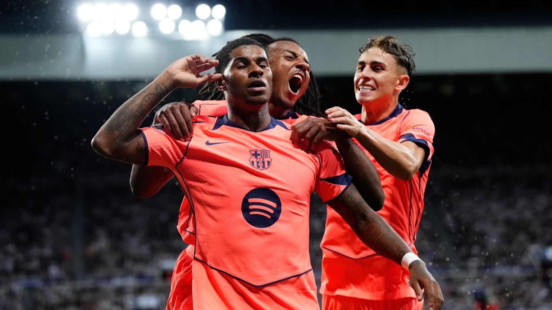 Marcus Rashford Barcelona Newcastle Champions League ratings