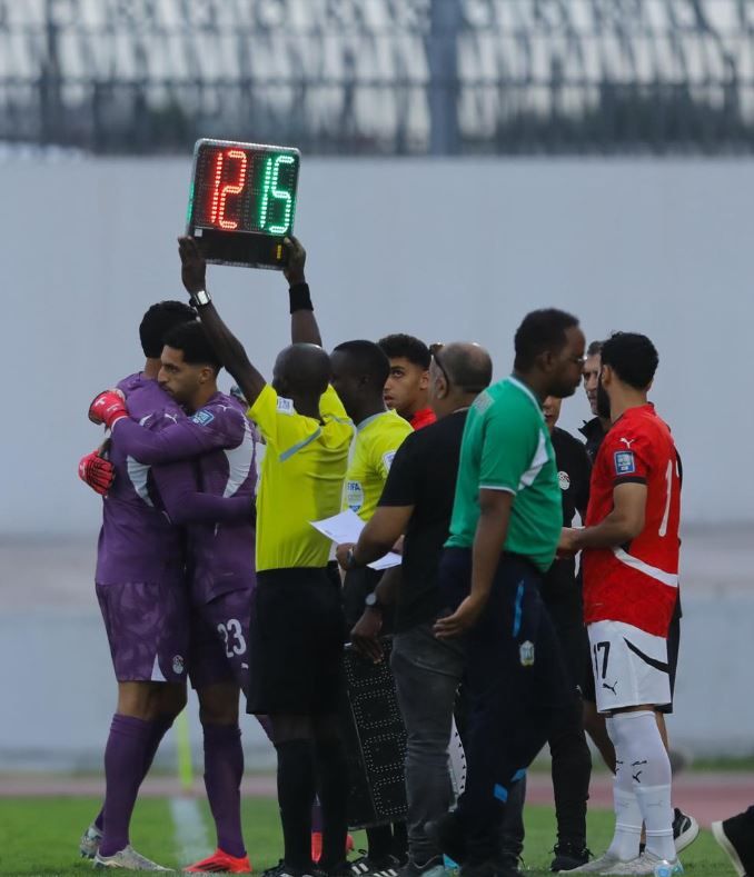 Egyptian players during training