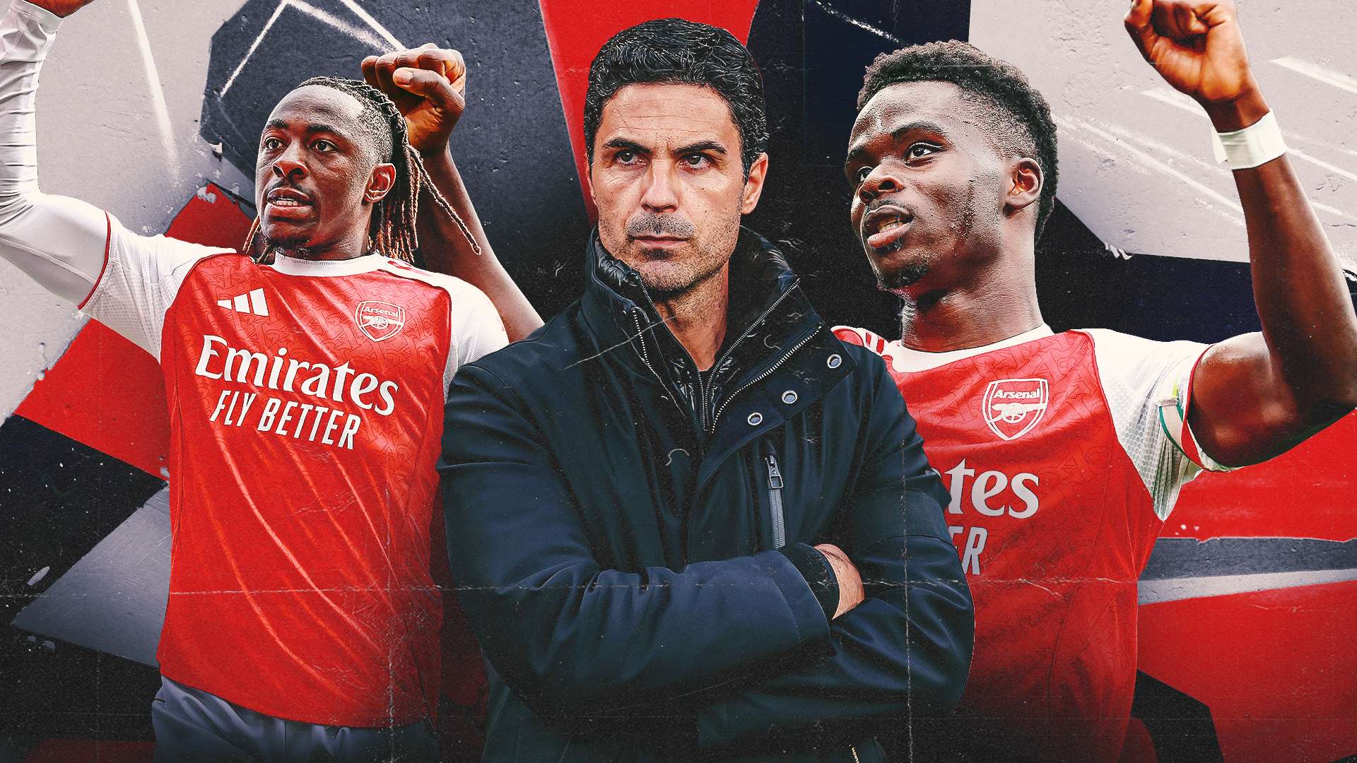 Arsenal Eberechi Eze Bukayo Saka GFX 16:9