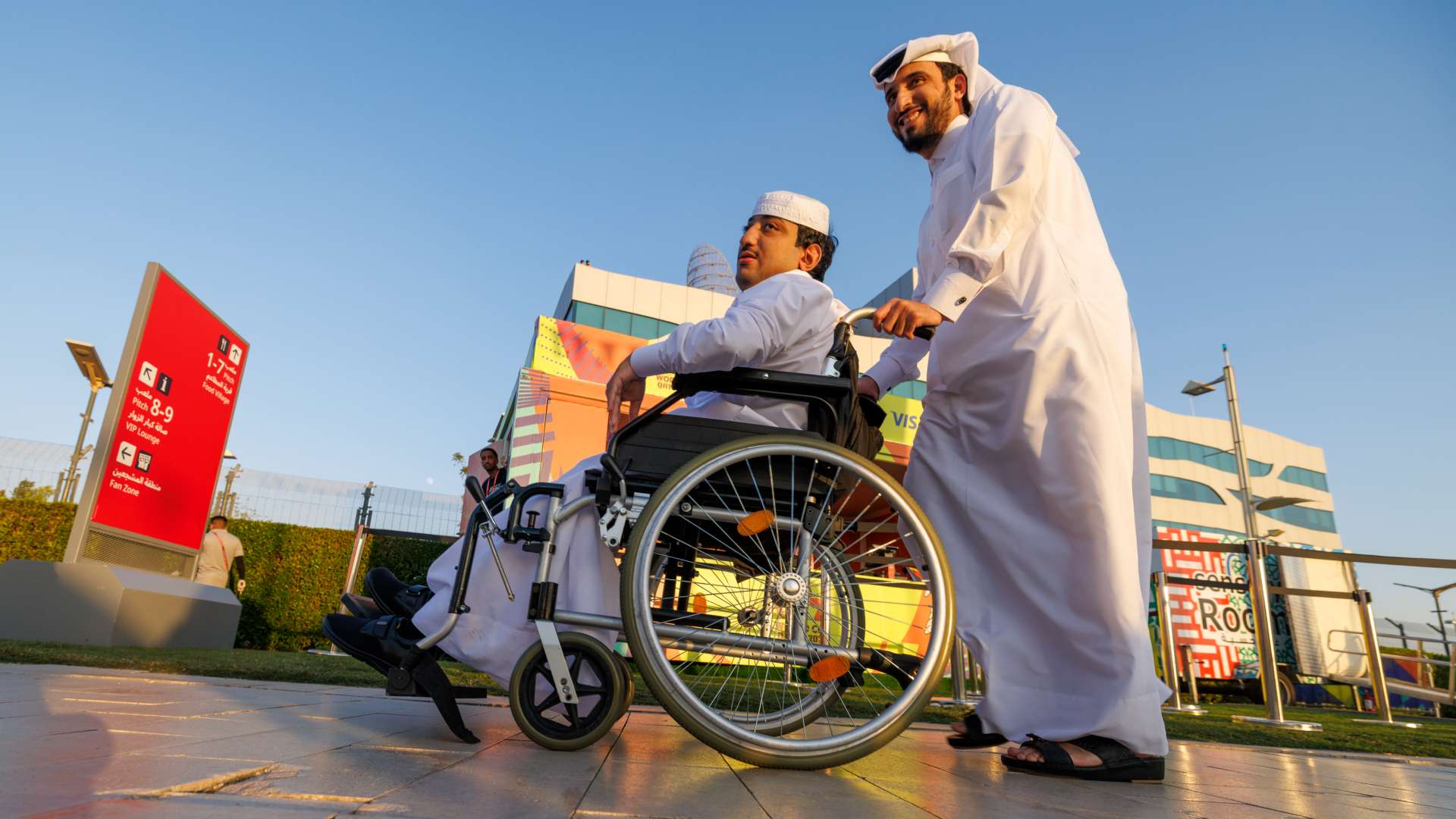 Disabled fans in Qatar