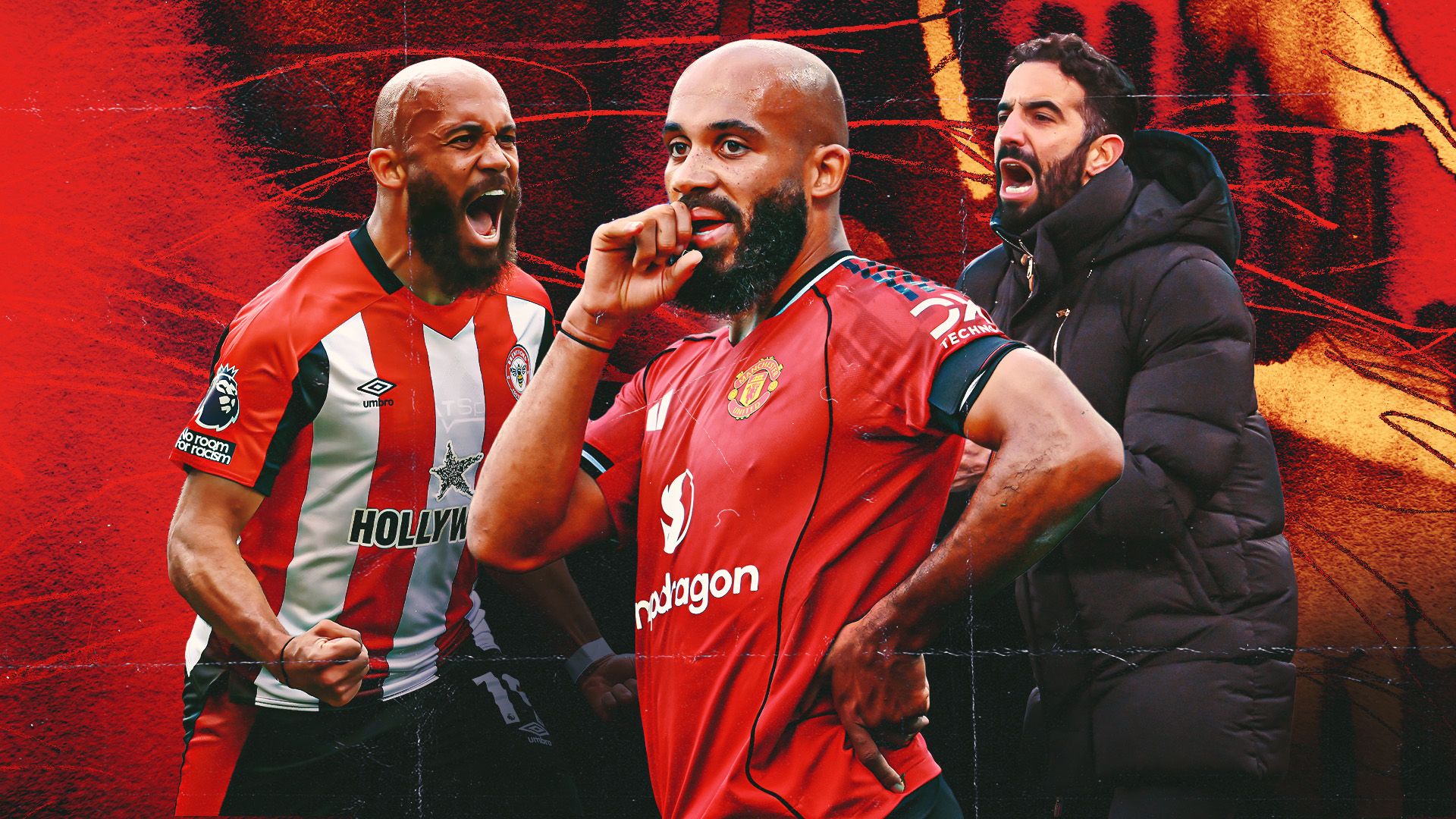 Bryan Mbeumo Man Utd GFX