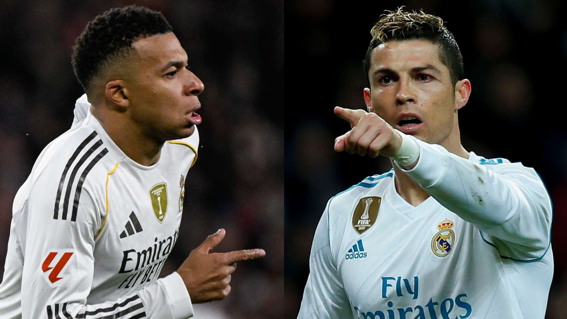 Kylian Mbappe Cristiano Ronaldo Real Madrid 2025