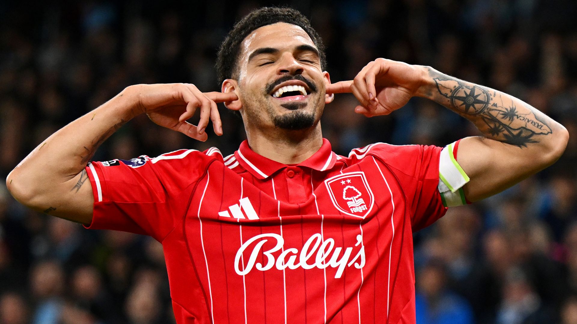 Morgan Gibbs-White Nottingham Forest 2025-26 celebration
