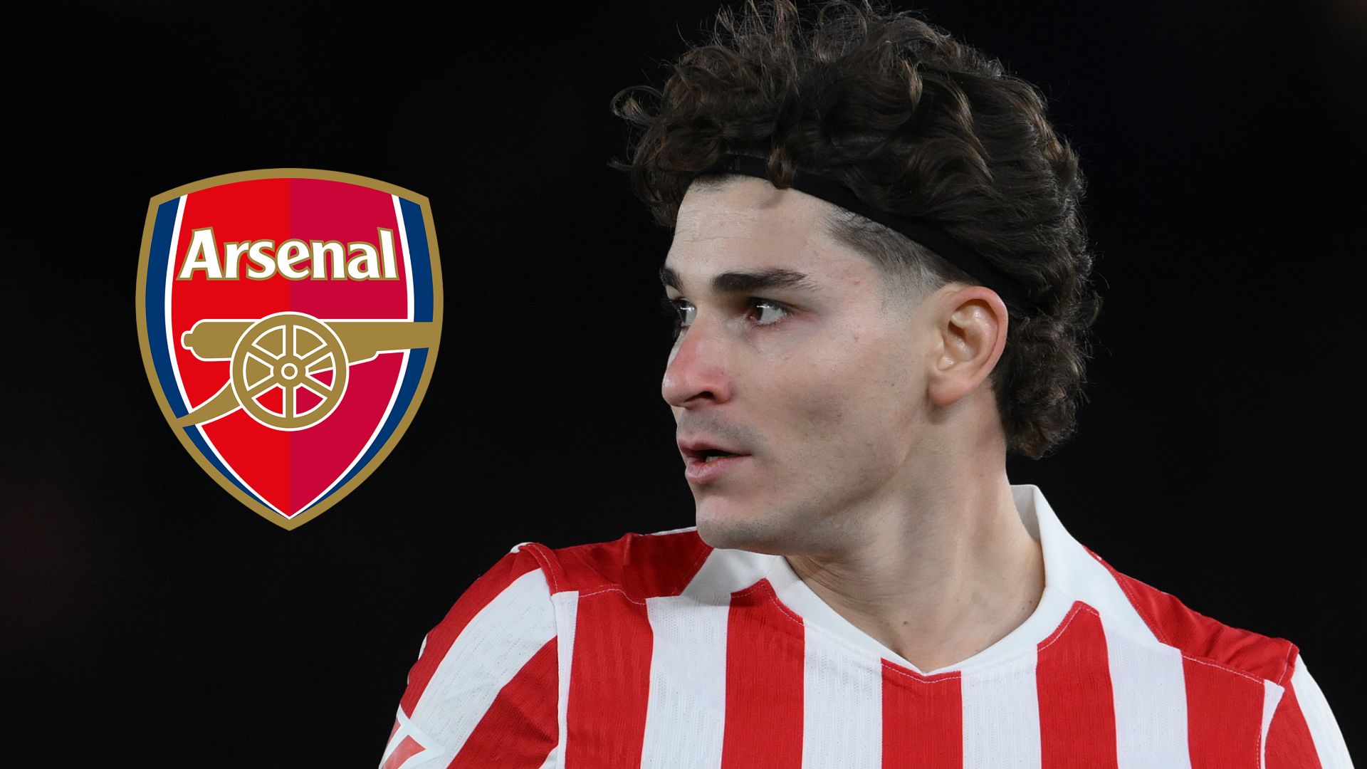 Julian Alvarez Arsenal crest