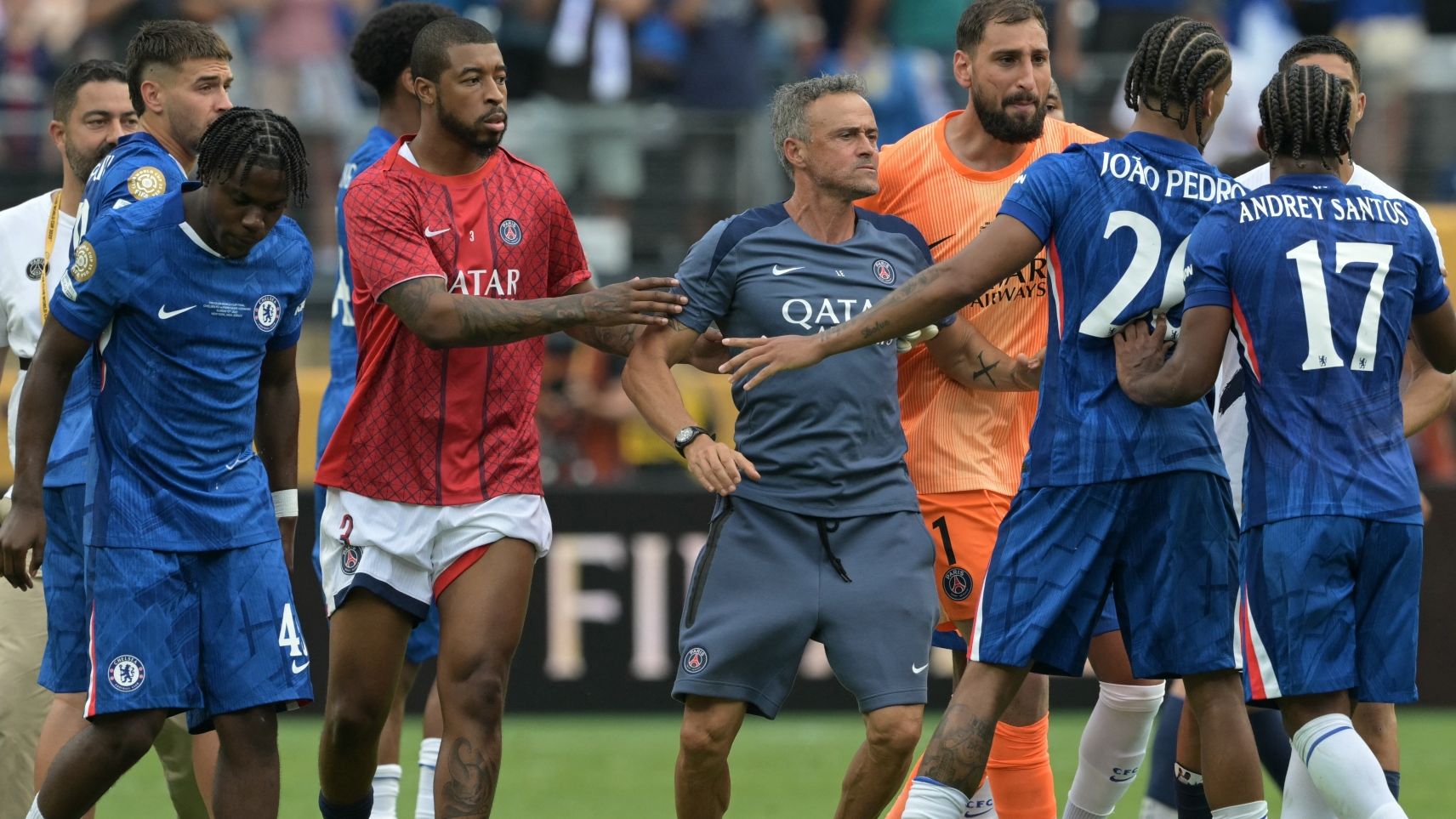 Luis Enrique Joao Pedro Chelsea PSG