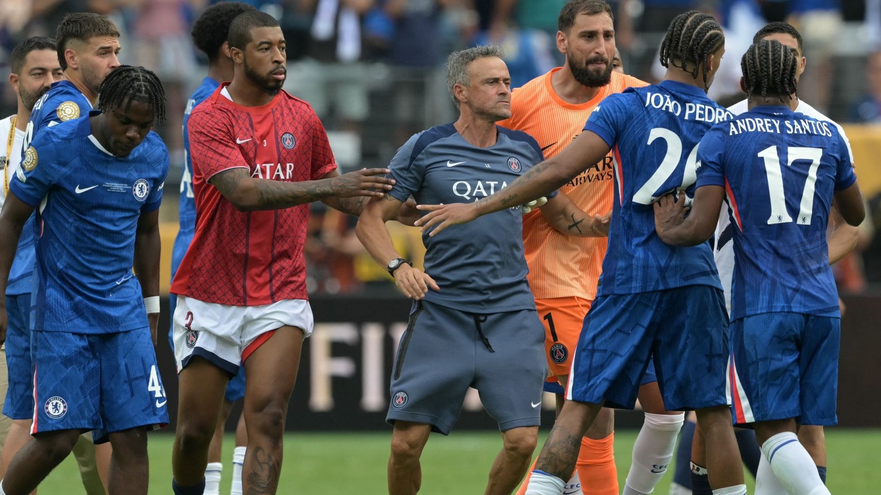 Luis Enrique Joao Pedro Chelsea PSG