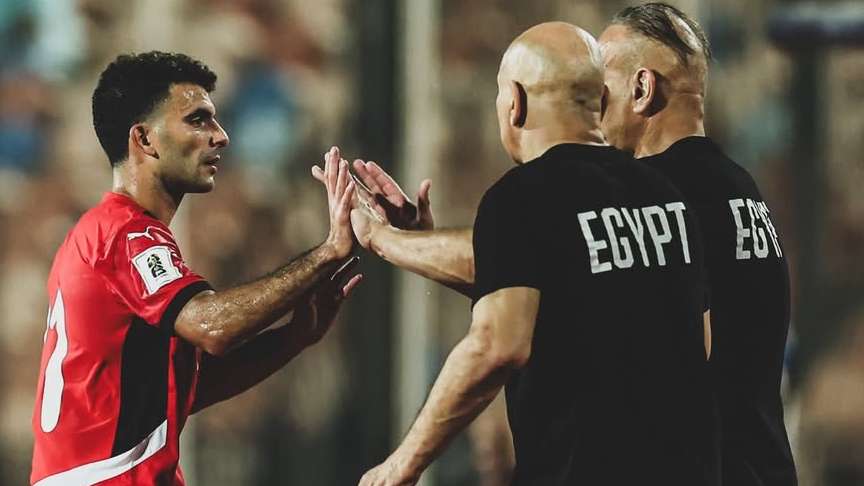 لحظة تبديل زيزو في مباراة مصر وإثيوبيا