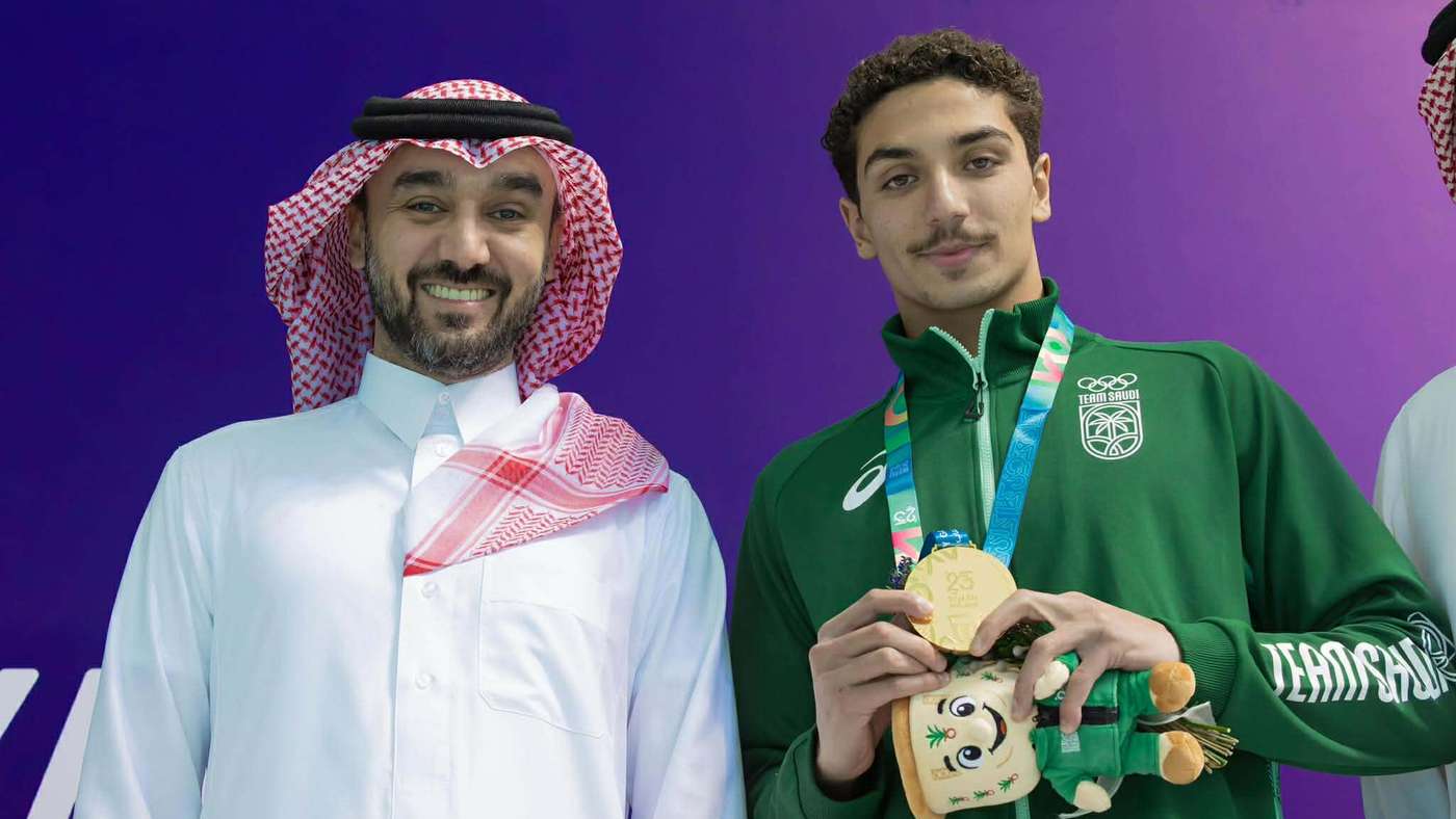 السباح السعودي زيد السراج - الأمير عبد العزيز بن تركي الفيصل