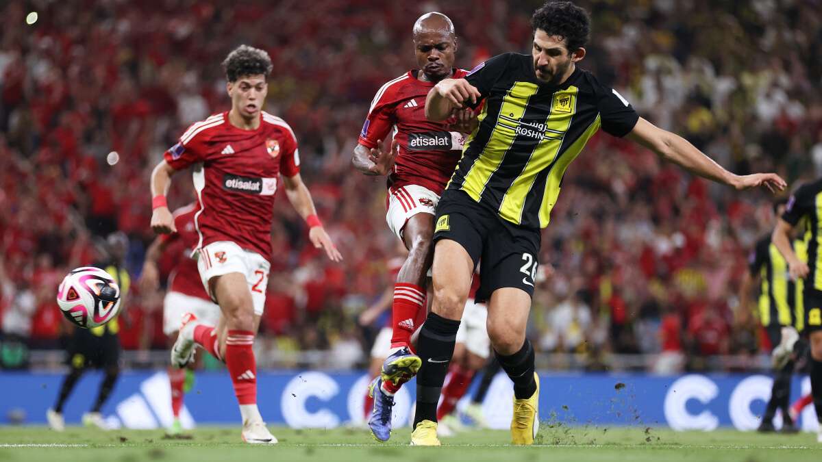 مباراة سابقة بين الأهلي المصري والاتحاد السعودي
