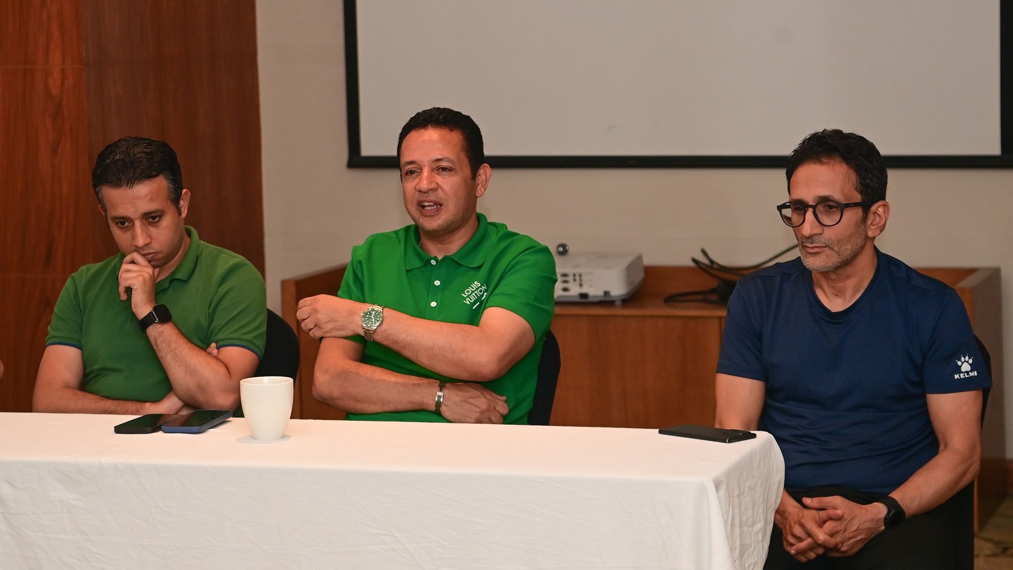 اجتماع محمد سلامة مع لاعبي الاتحاد