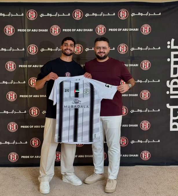 إبراهيم عادل لاعبا في الجزيرة الإماراتي