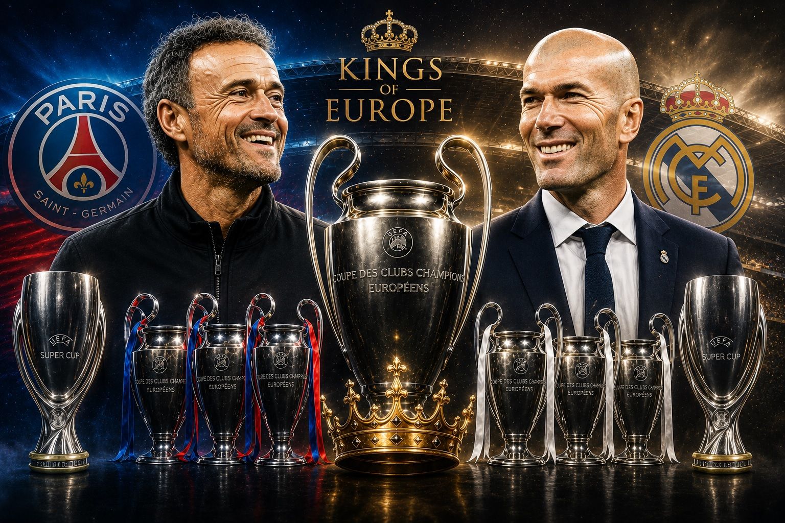 Luis Enrique and Zidane
