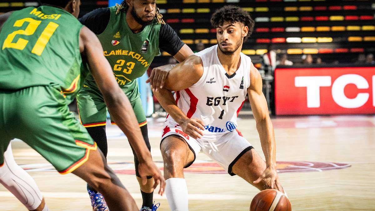 مباراة مصر والكاميرون في بطولة أفريقيا لكرة السلة