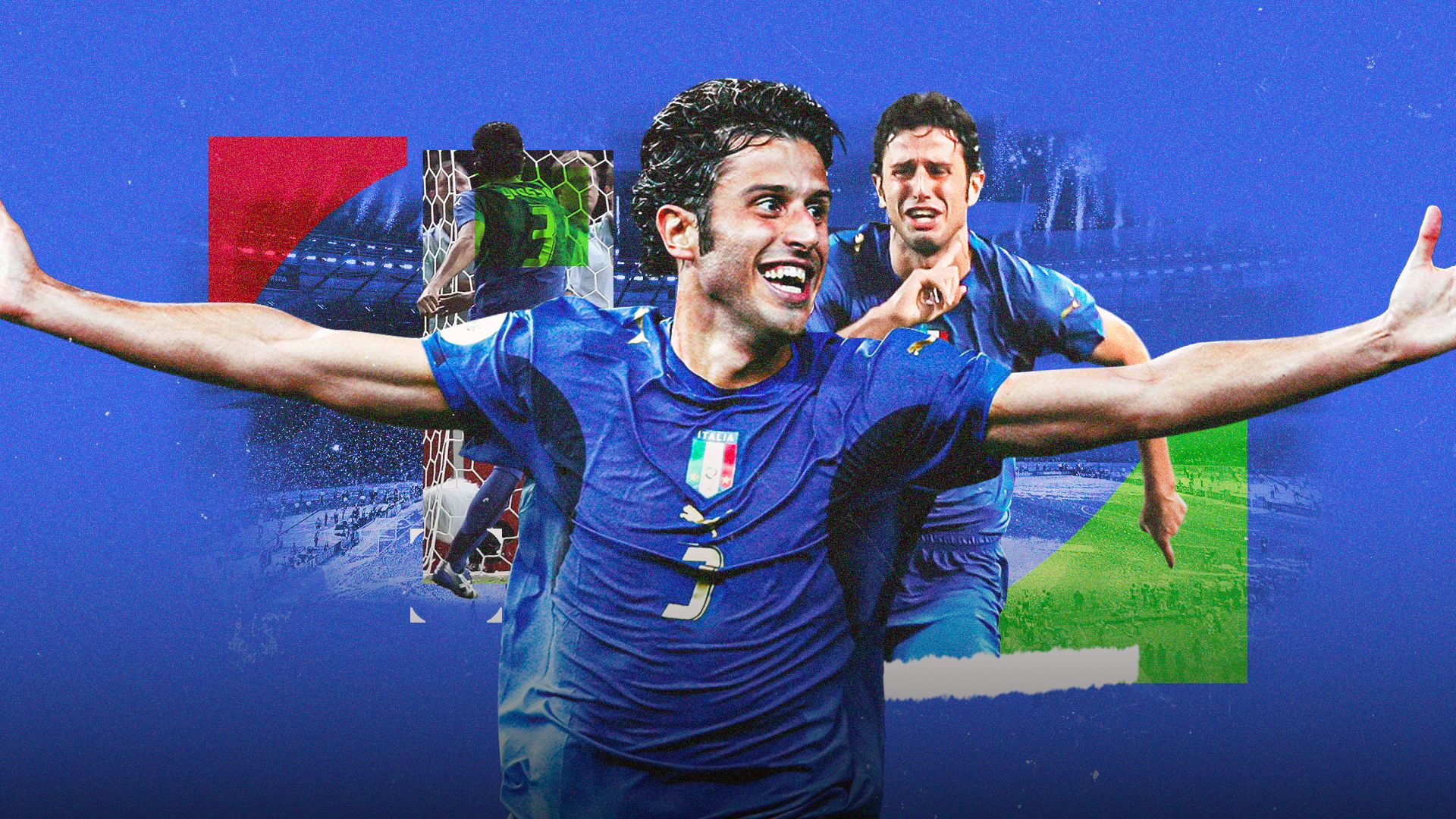 Fabio Grosso durante la finale del Mondiale 2006 a Berlino