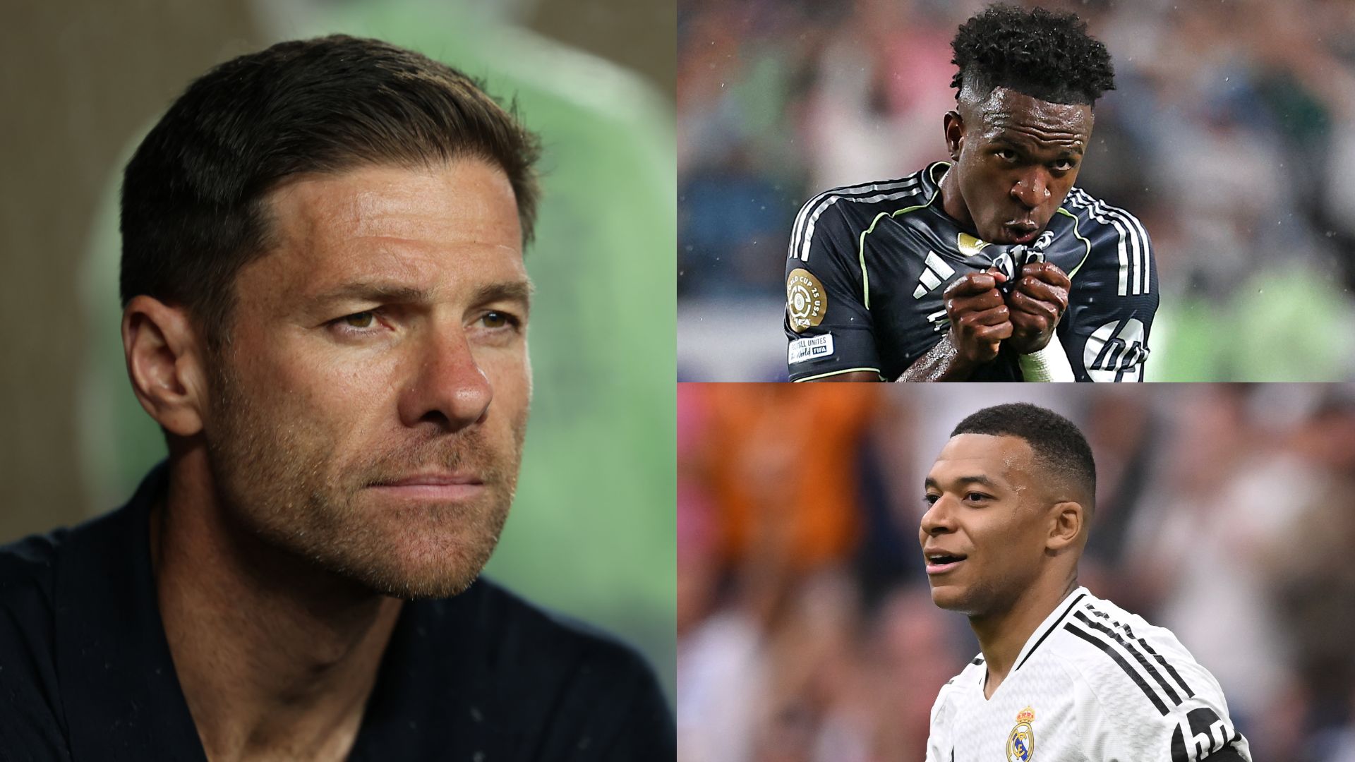 GFX Xabi Alonso Vinicius Junior Kylian Mbappe