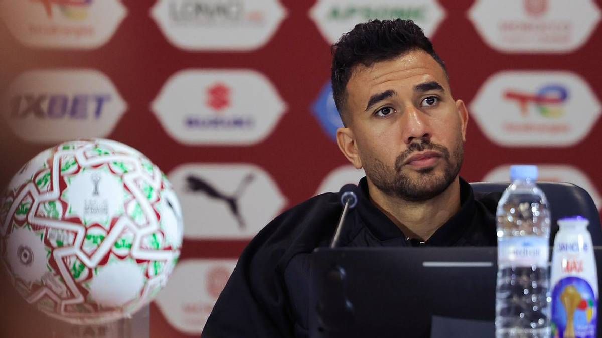 محمود حسن تريزيجيه في المؤتمر الصحفي قبل لقاء مصر والسنغال