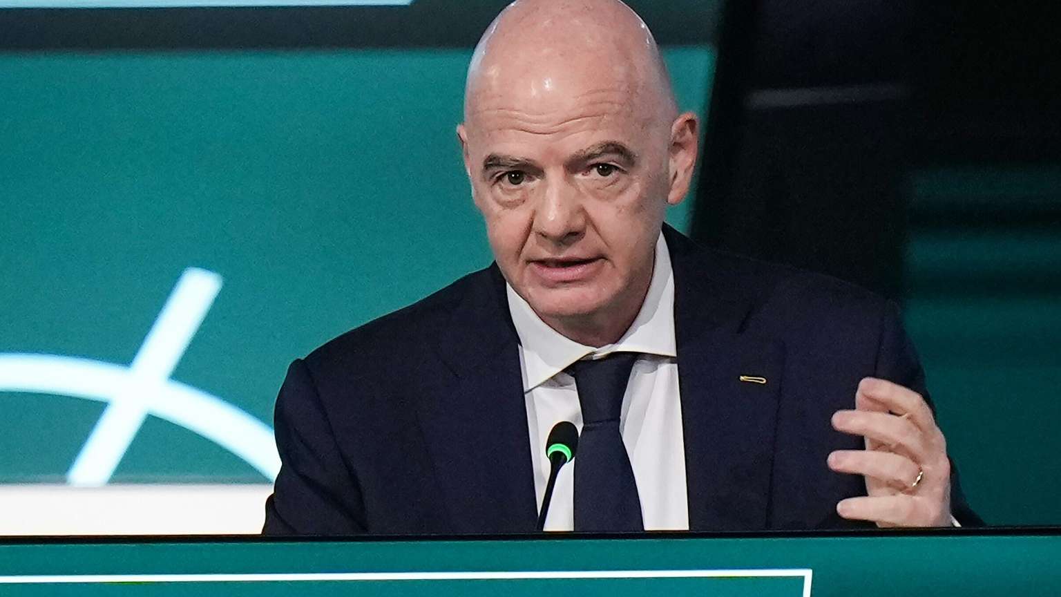 FIFA-Boss Gianni Infantino beim Kongress (© picture-alliance/The Canadian Press/SID/DARRYL DYCK)