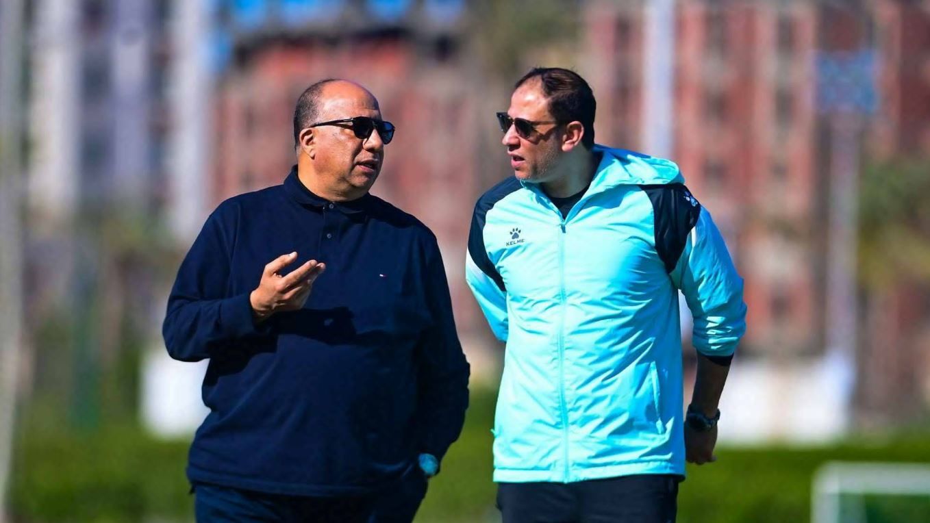 محمد مصيلحي رئيس نادي الاتحاد مع مجدي عبد العاطي