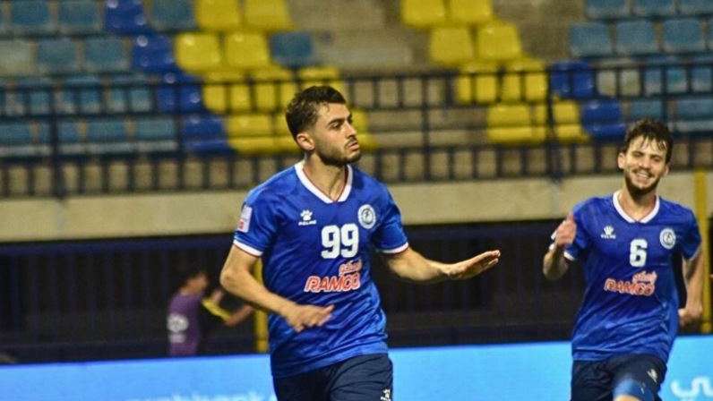 احتفال شرارة لاعب الرمثا