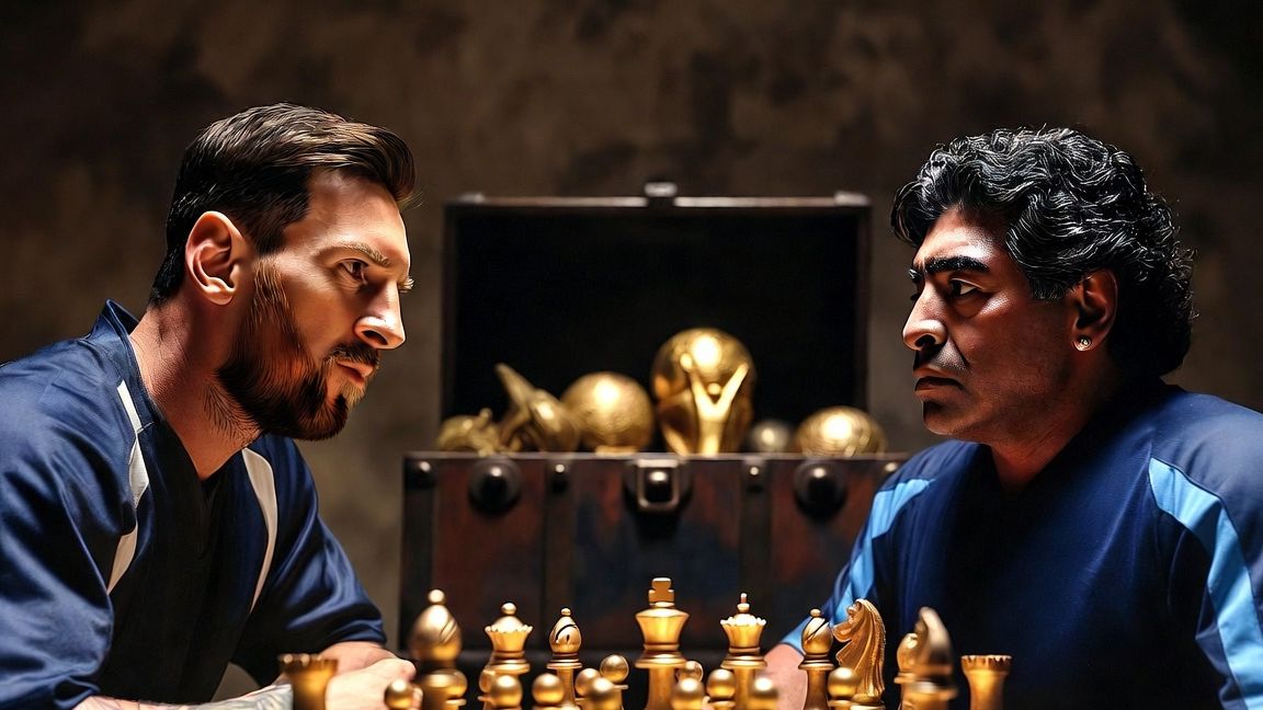 Maradona and Messi