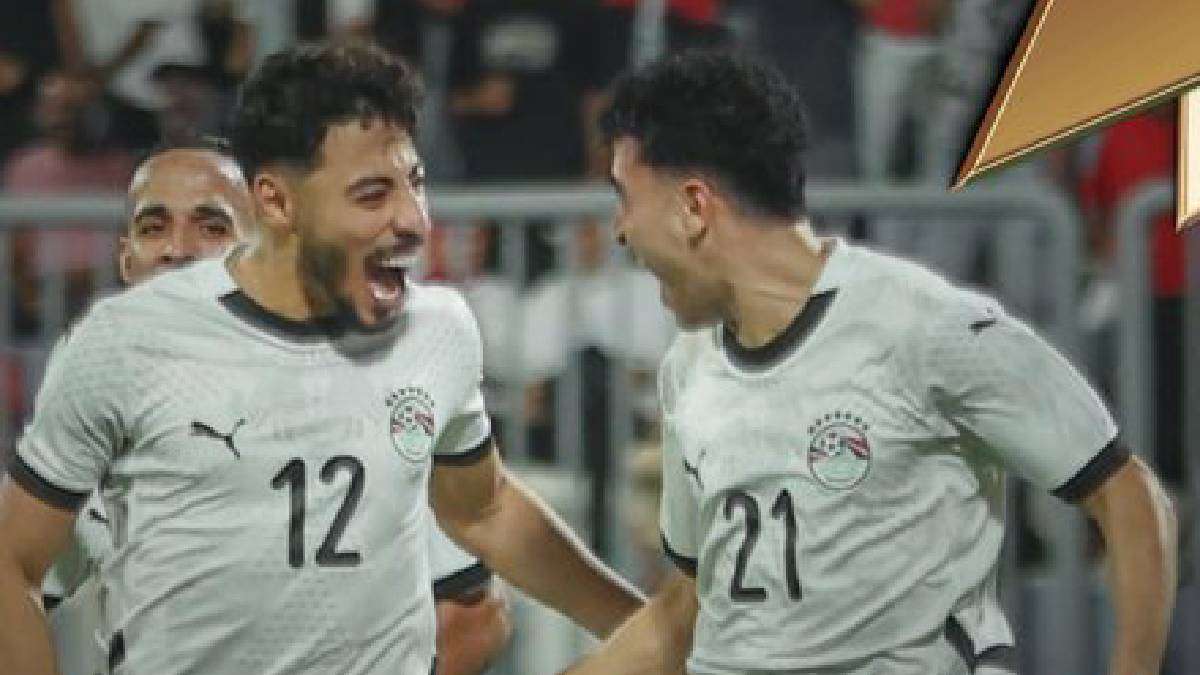 احتفال منتخب مصر الثاني