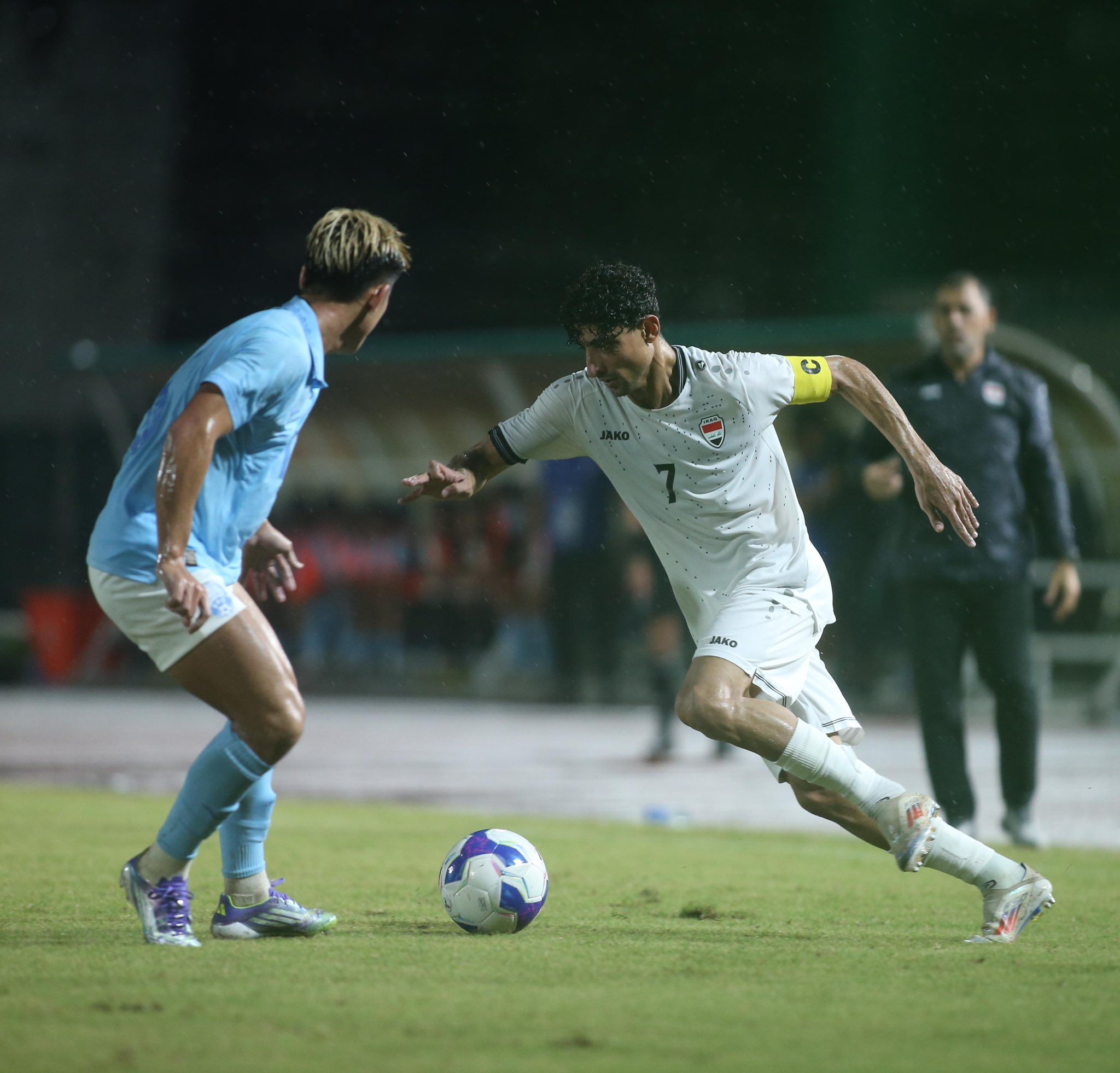 مباراة الأولمبي العراقي ضد كمبوديا